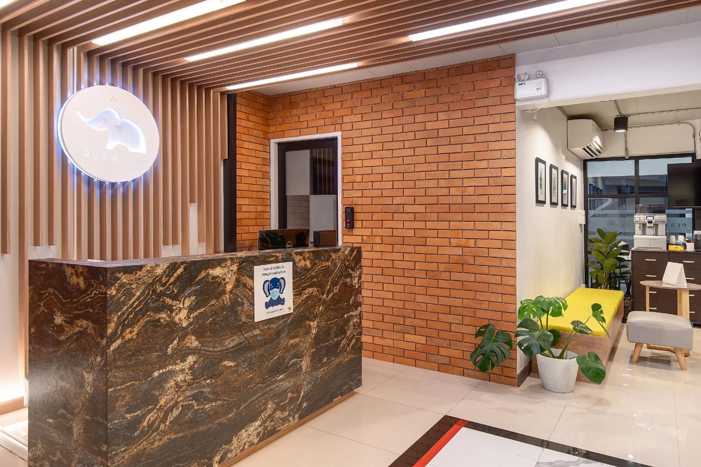 Lobby or reception in PLAAI Play Hotel