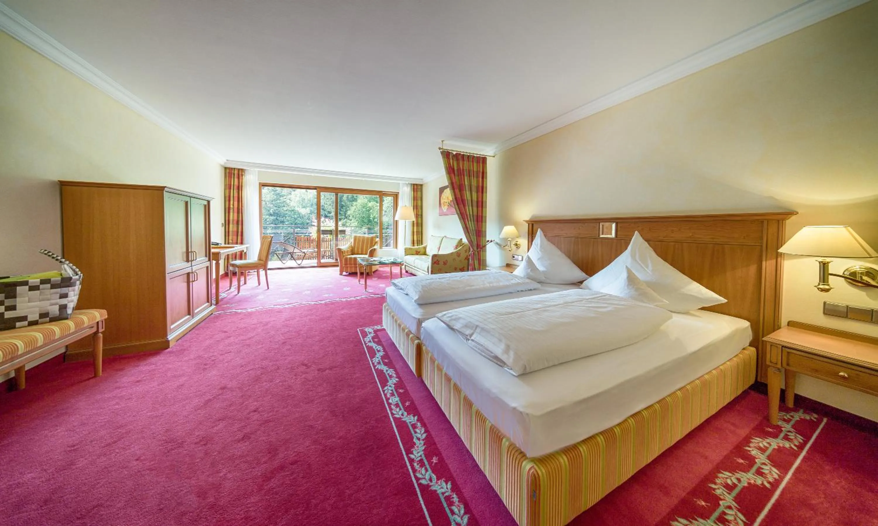 Bed in Ringhotel Mönch`s Waldhotel