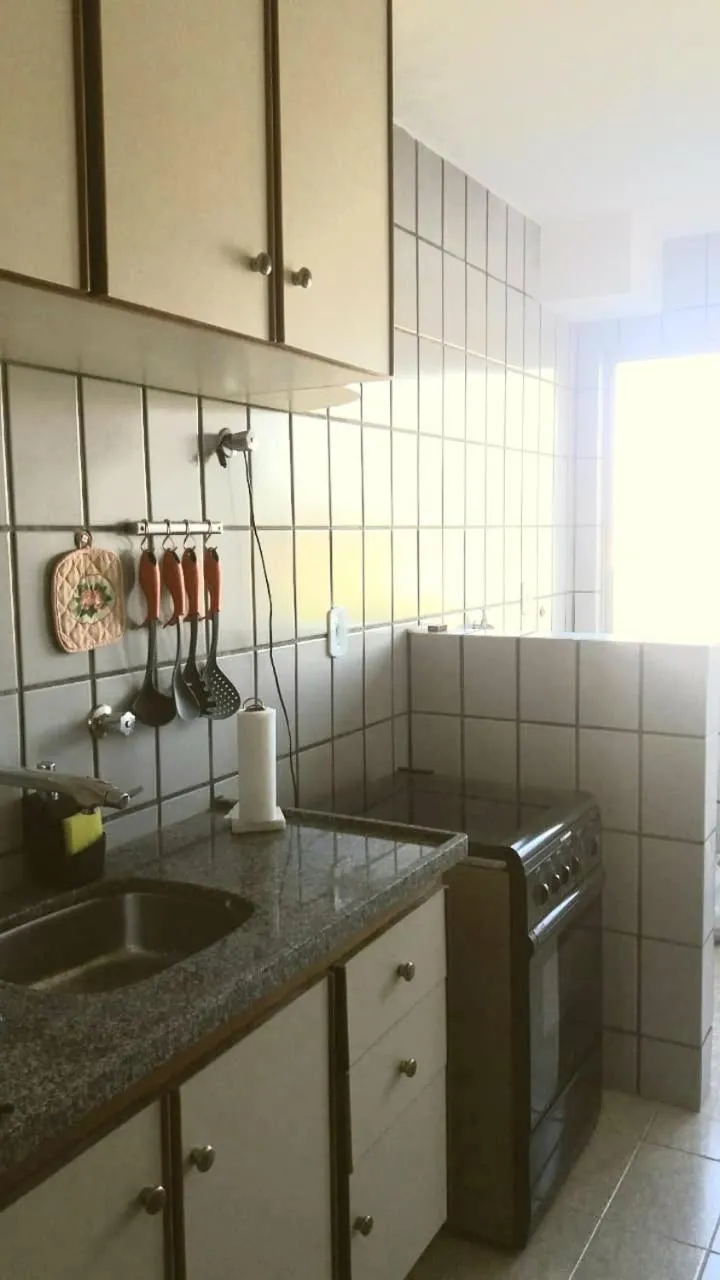 Communal kitchen in Apartamento Mundi - Império Romano - Caldas Novas