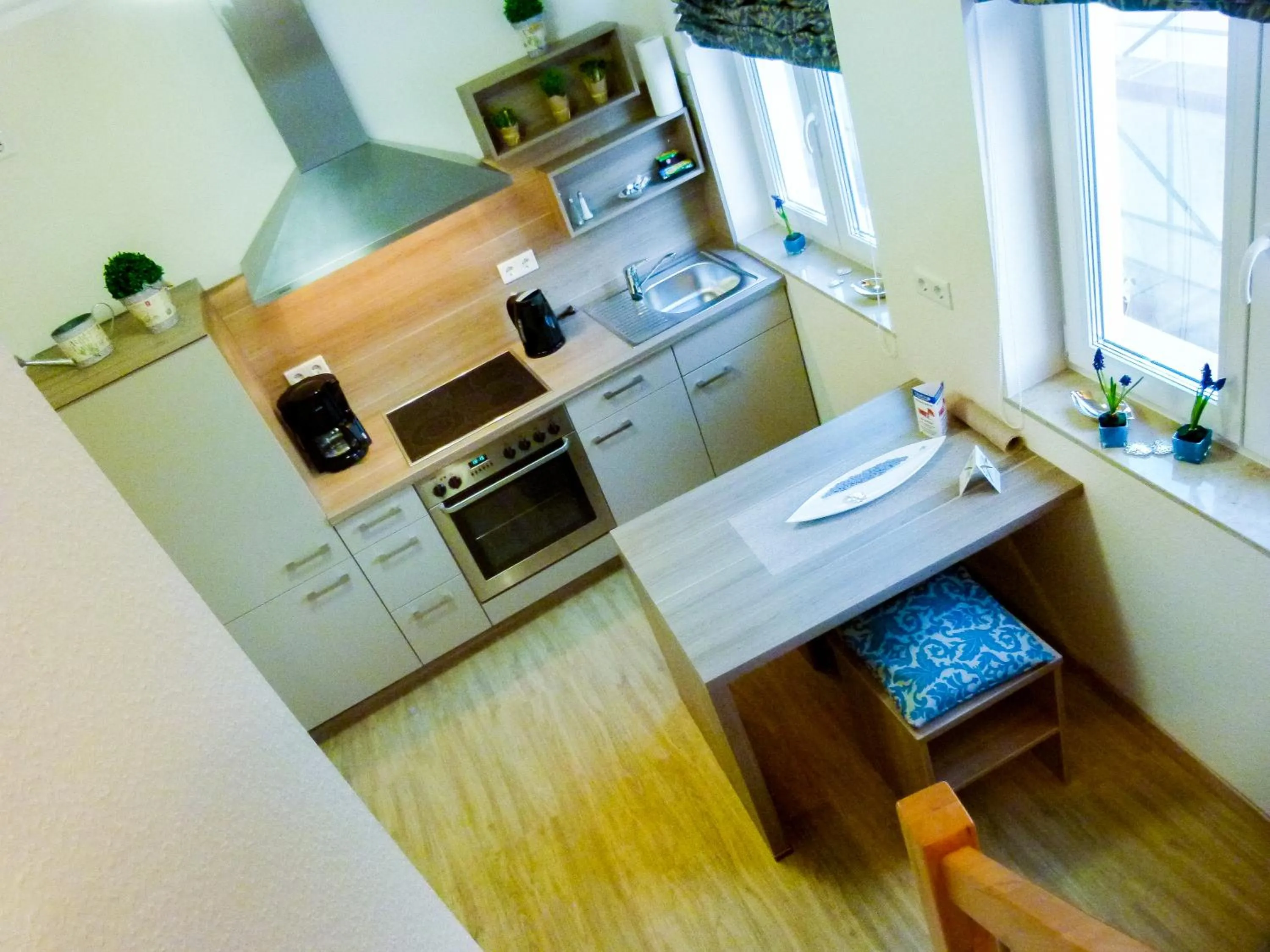 Kitchen or kitchenette in Hotel & Living Am Wartturm - Hotel & Apartments