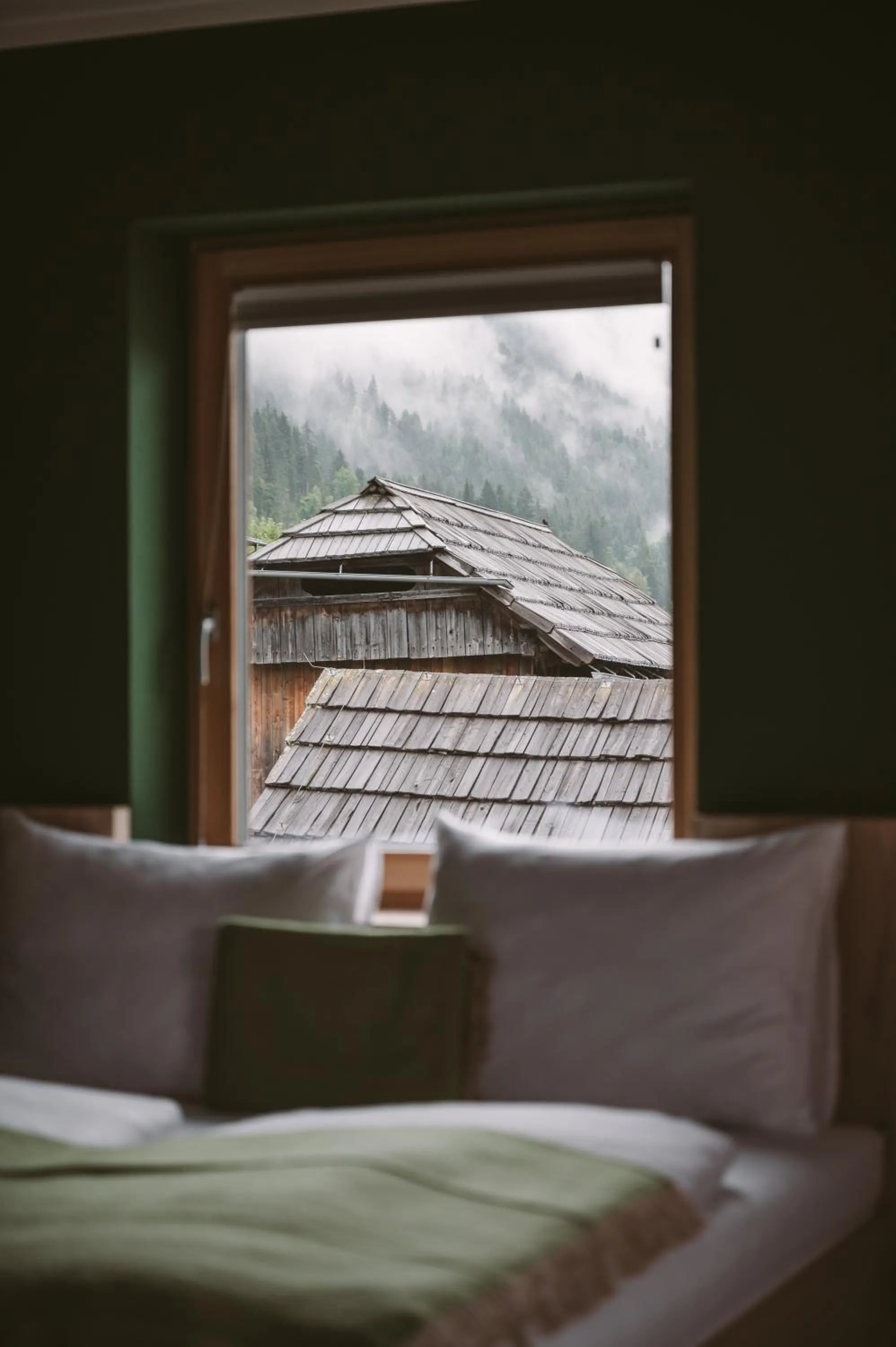 Bed in Hotel Neusacherhof