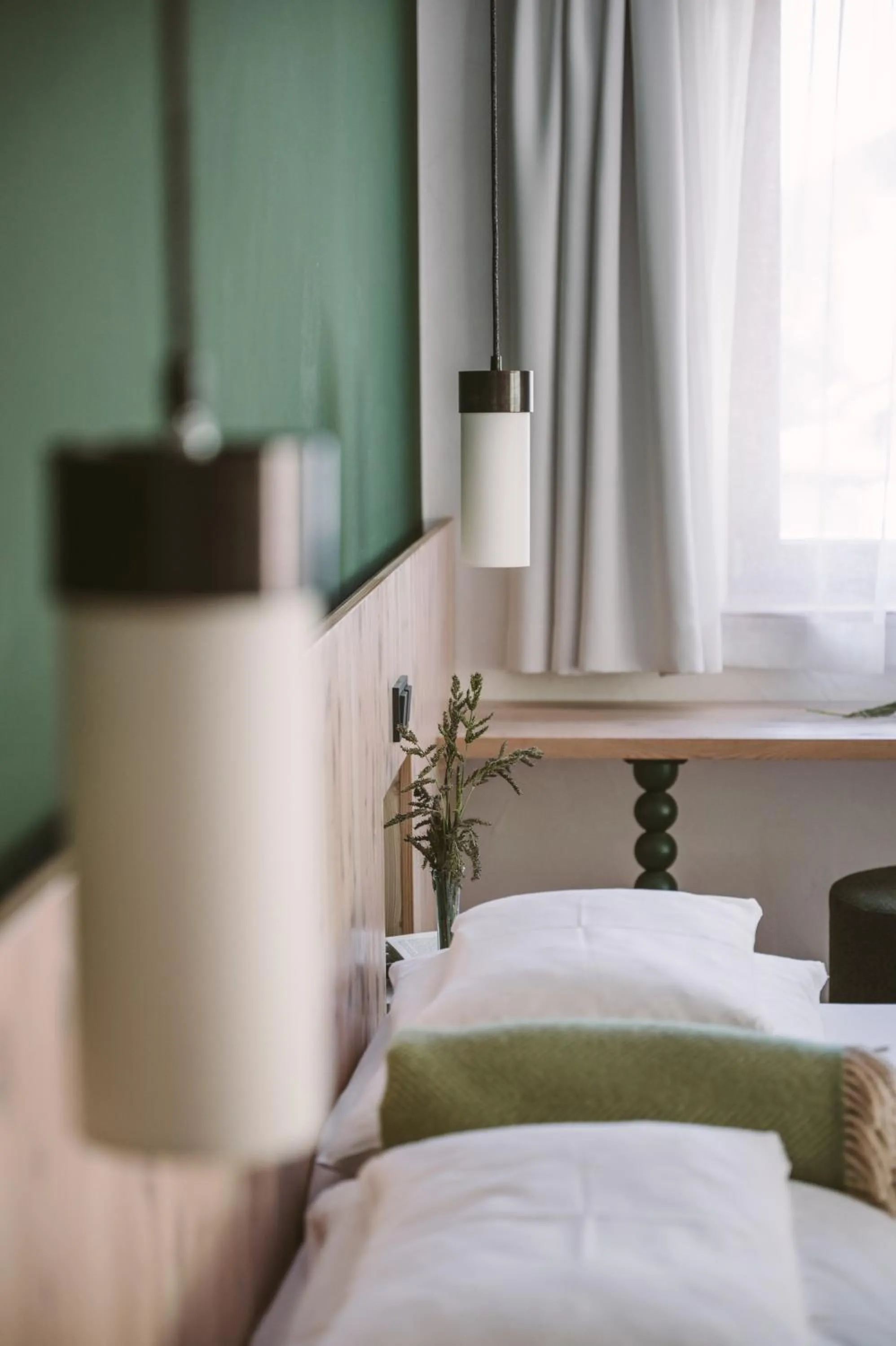 Bed in Hotel Neusacherhof