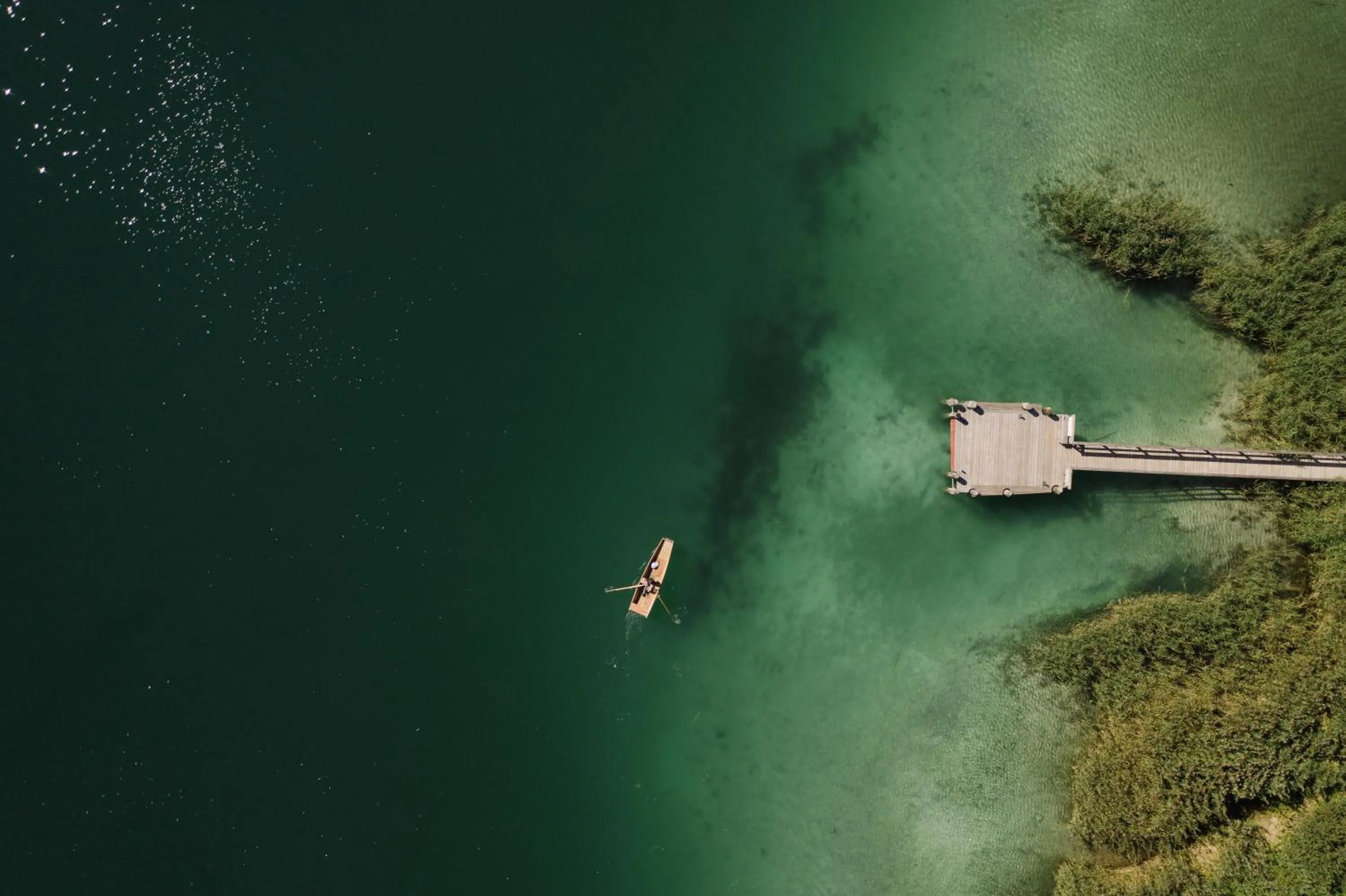 Lake view in Hotel Neusacherhof
