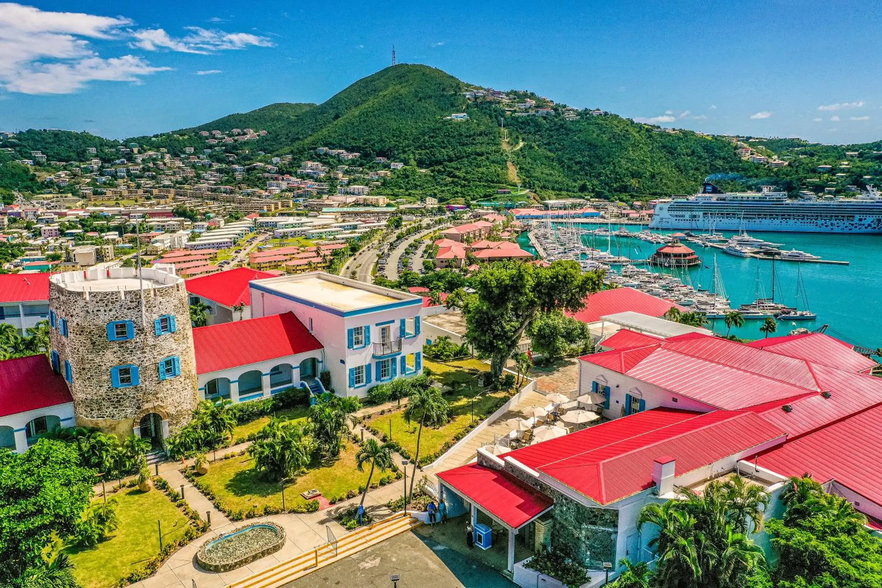 Property building in Pirate's Pension at Bluebeard's Castle Property building in Pirate's Pension at Bluebeard's Castle