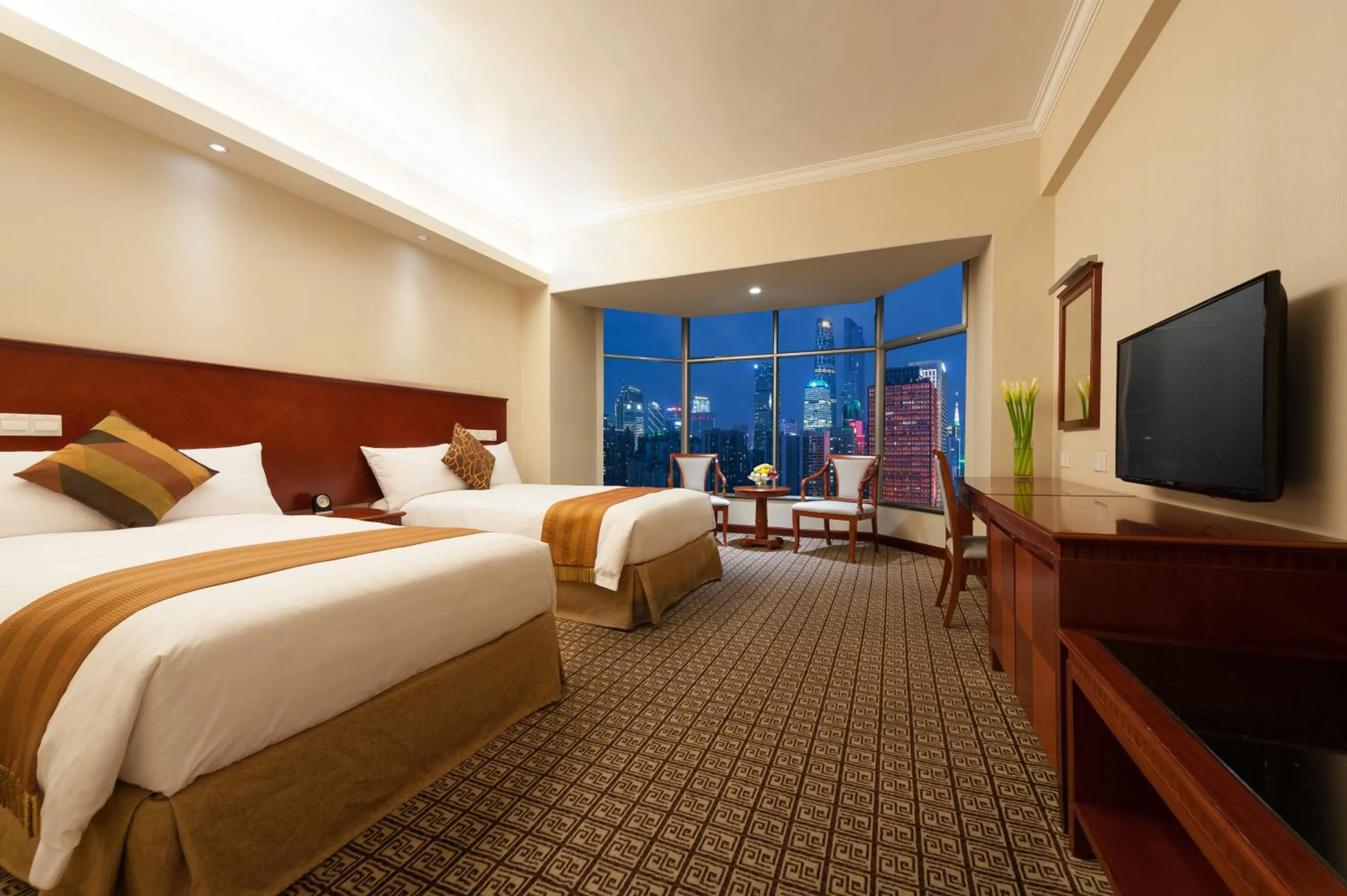 Bed in Ramada by Wyndham Pearl Guangzhou-Canton Fair Free Shuttle Bus