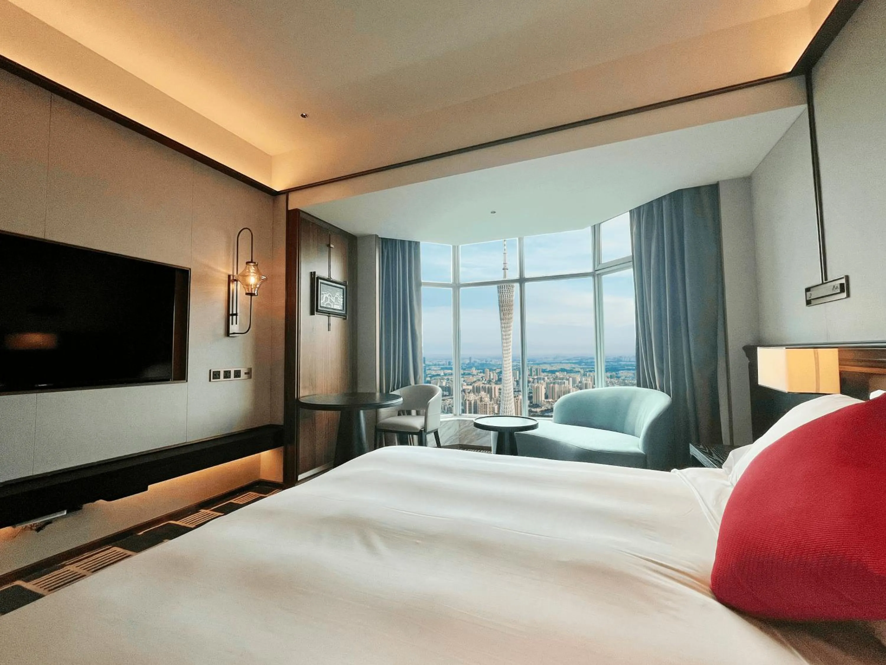Bed in Ramada by Wyndham Pearl Guangzhou-Canton Fair Free Shuttle Bus