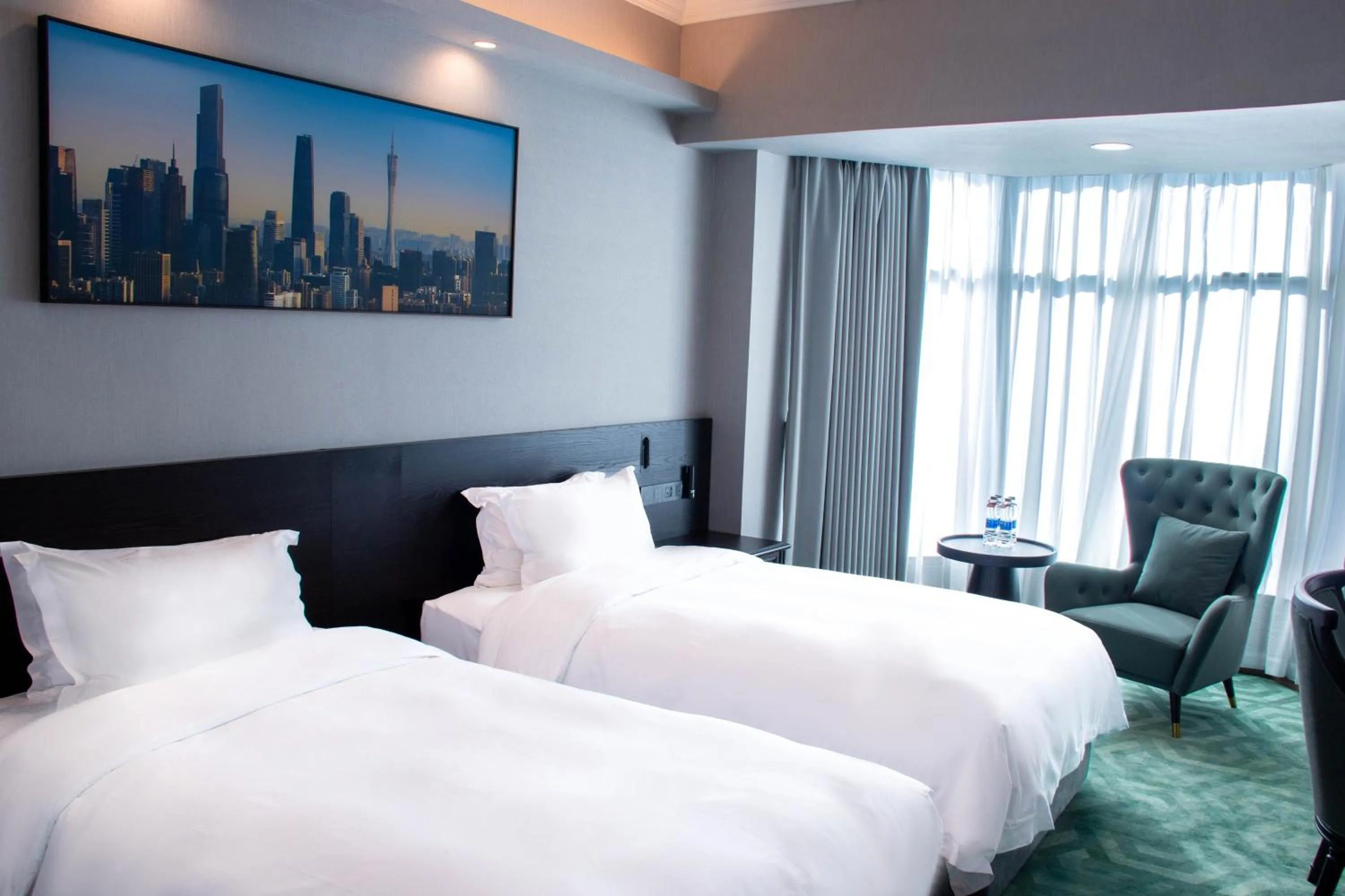 Bed in Ramada by Wyndham Pearl Guangzhou-Canton Fair Free Shuttle Bus