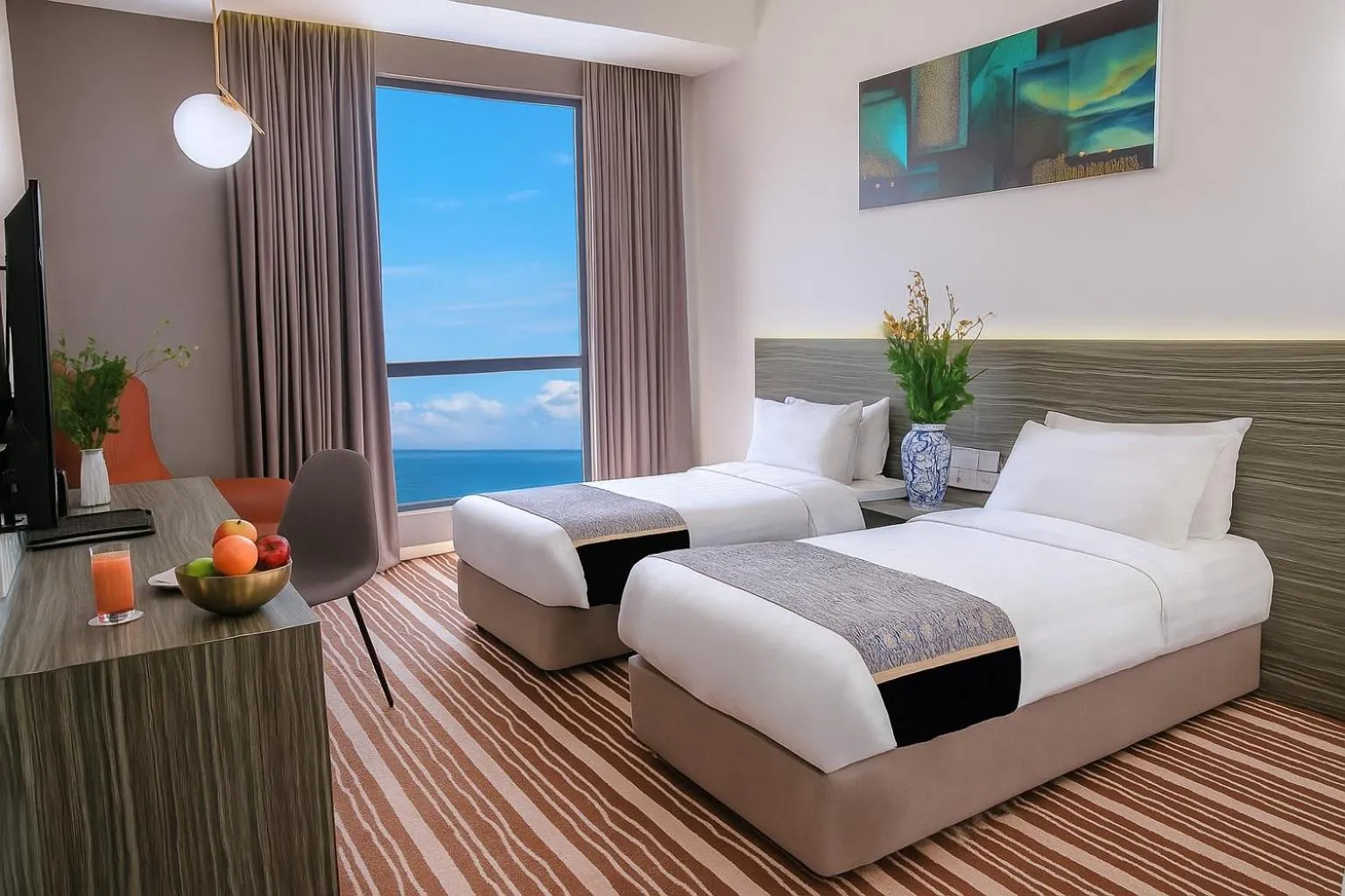 Bed in Bahang Bay Hotel