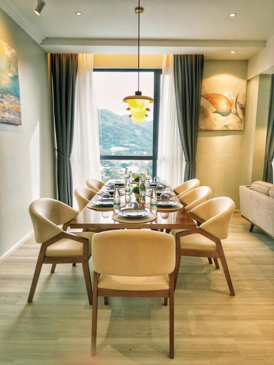 Dining area in Bahang Bay Hotel