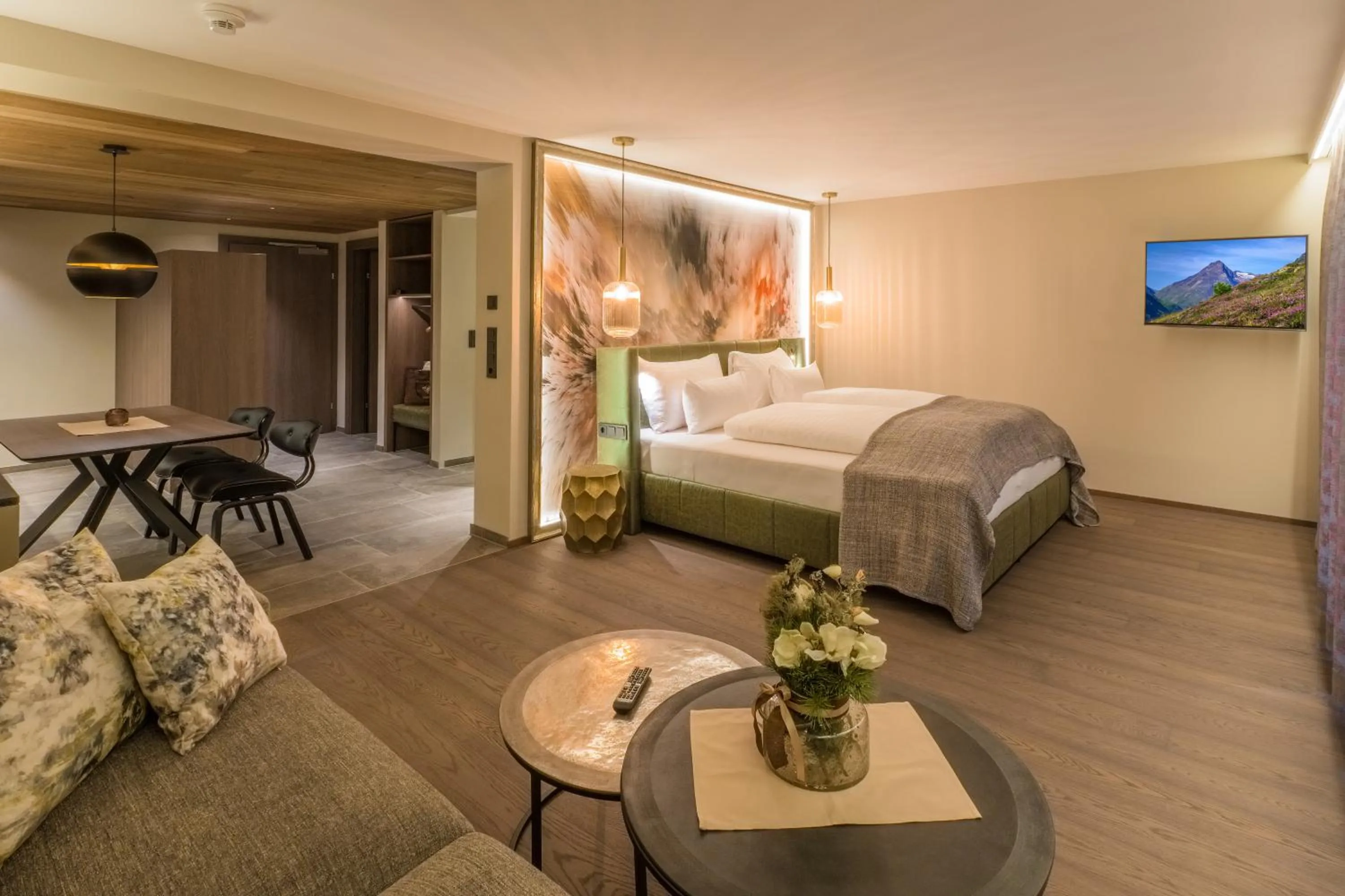 Bedroom, Bed in VIER Studios & Restaurant