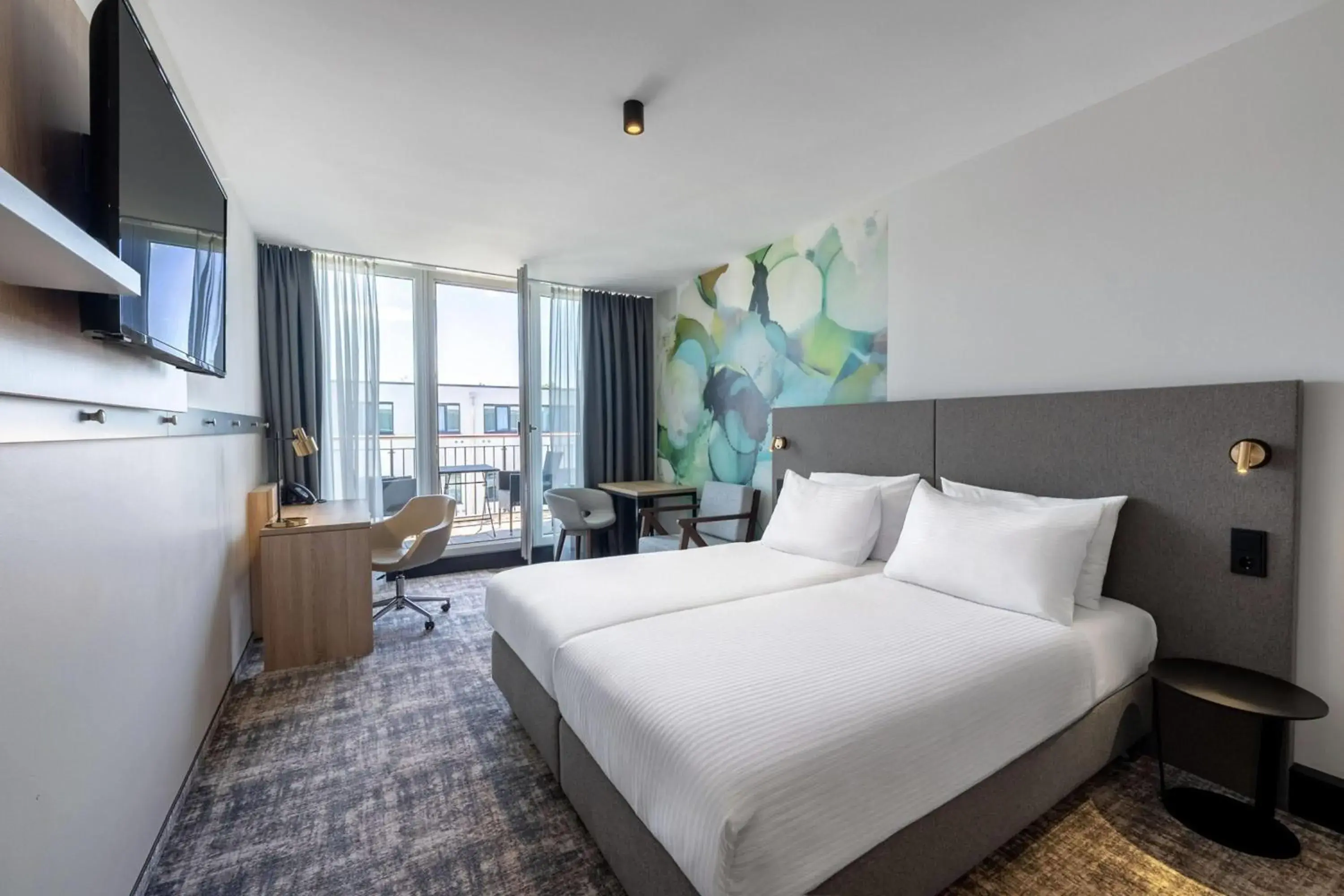 Superior Twin Room with Kitchenette and Balcony - single occupancy - Non-Smoking in Wyndham Garden Munich Messe Superior Twin Room with Kitchenette and Balcony - single occupancy - Non-Smoking in Wyndham Garden Munich Messe