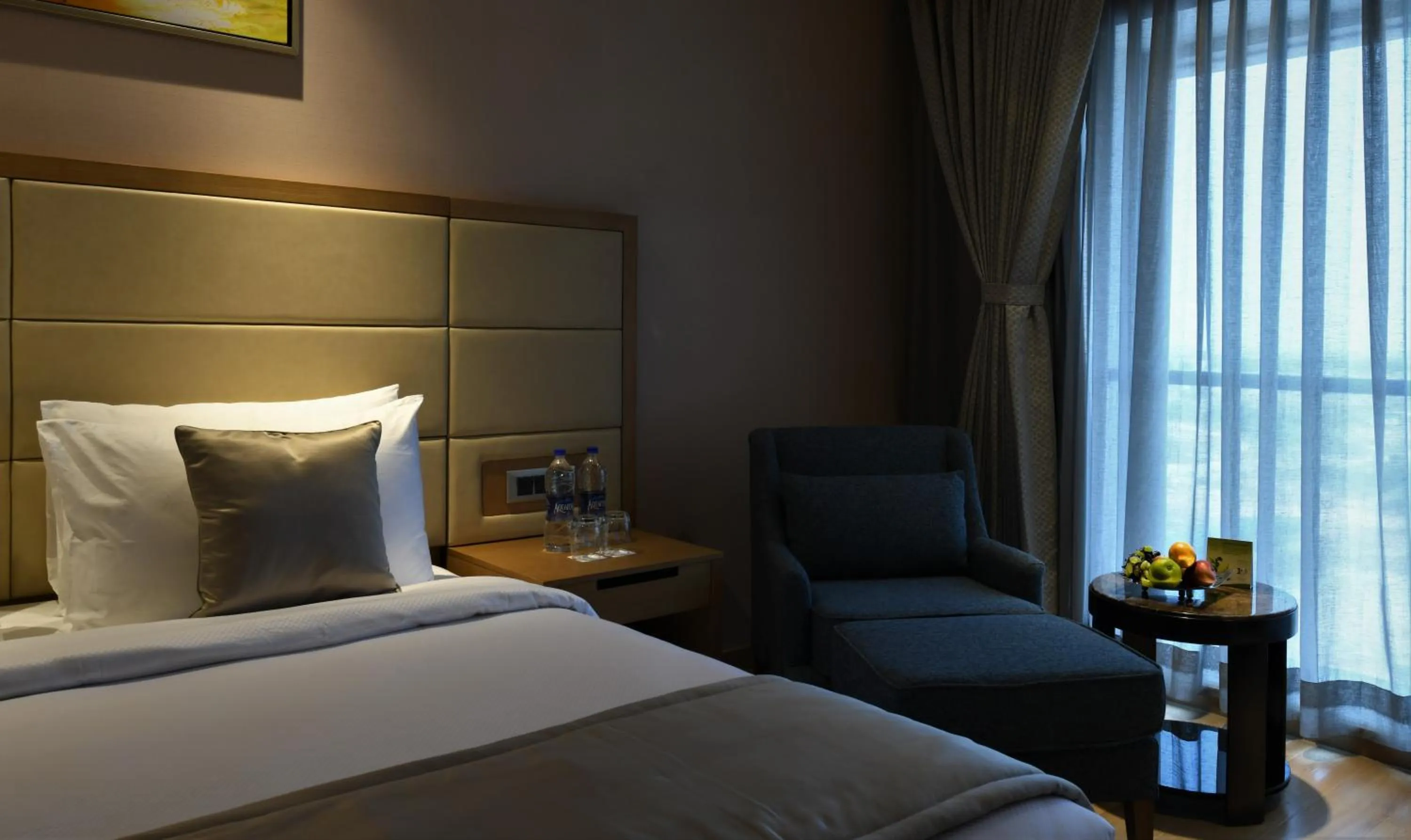 Bedroom, Bed in Harsha The Fern Shivamogga