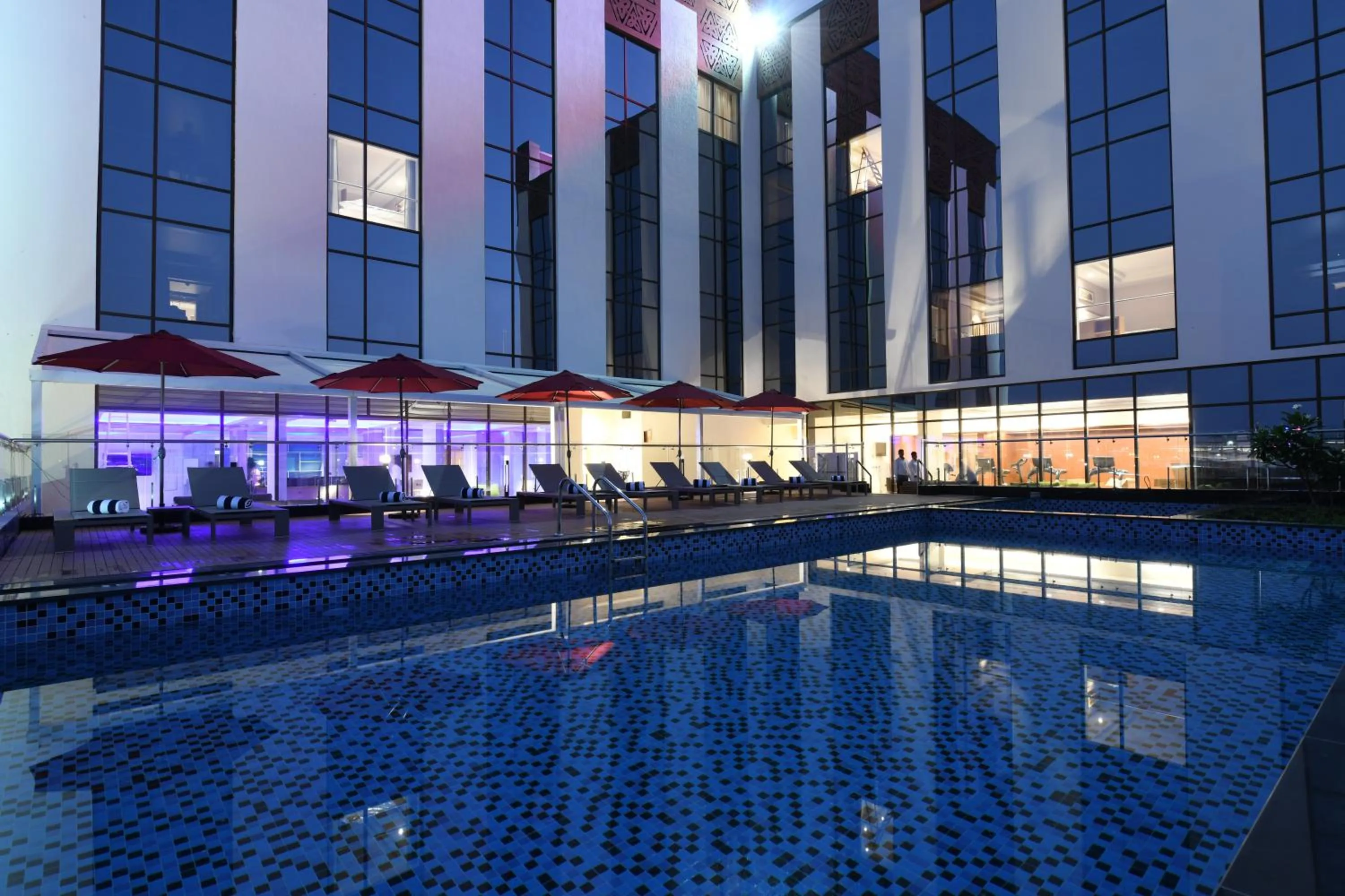 Pool view in Harsha The Fern Shivamogga