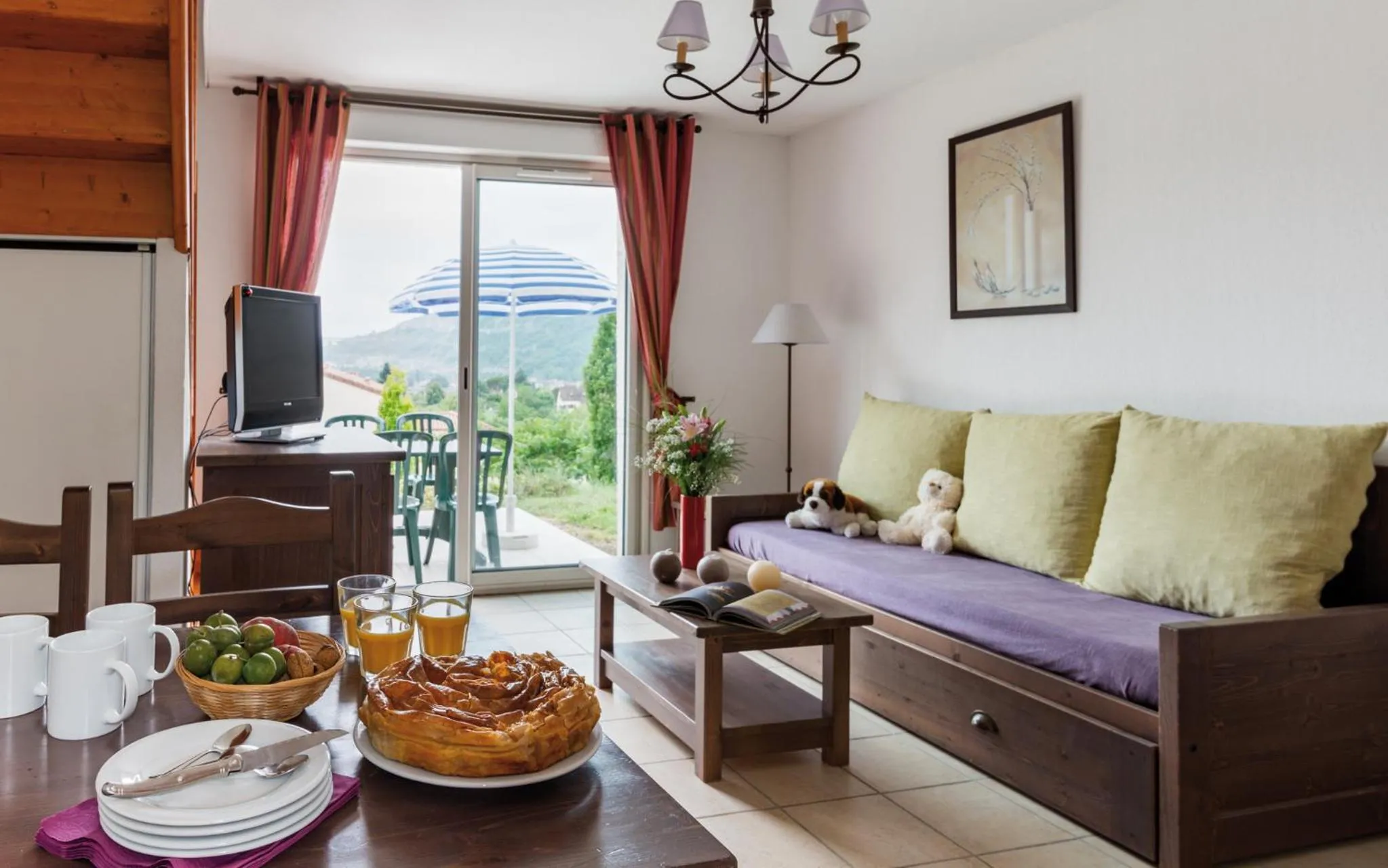 Living room in Le Domaine des Cazelles by Ateya Vacances