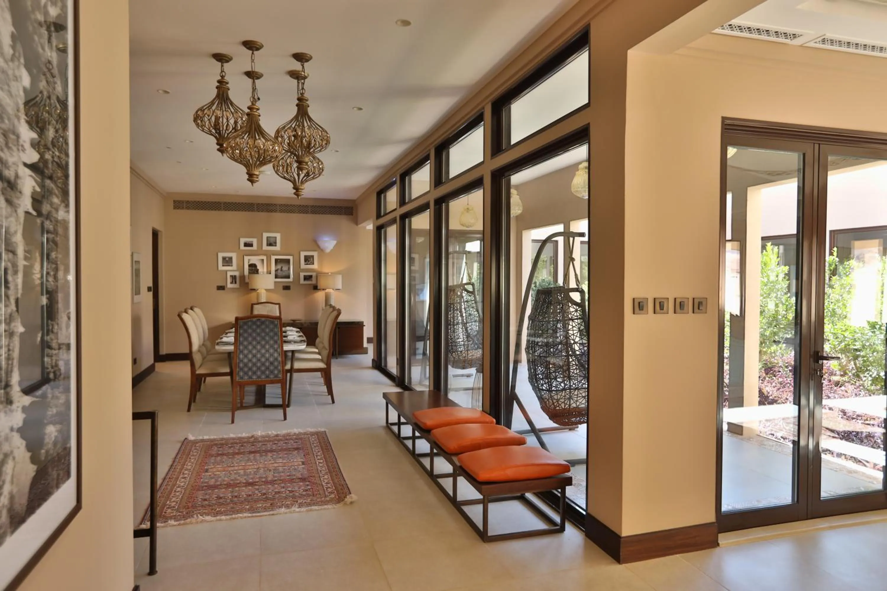 Living room in Ashar Tented Resort