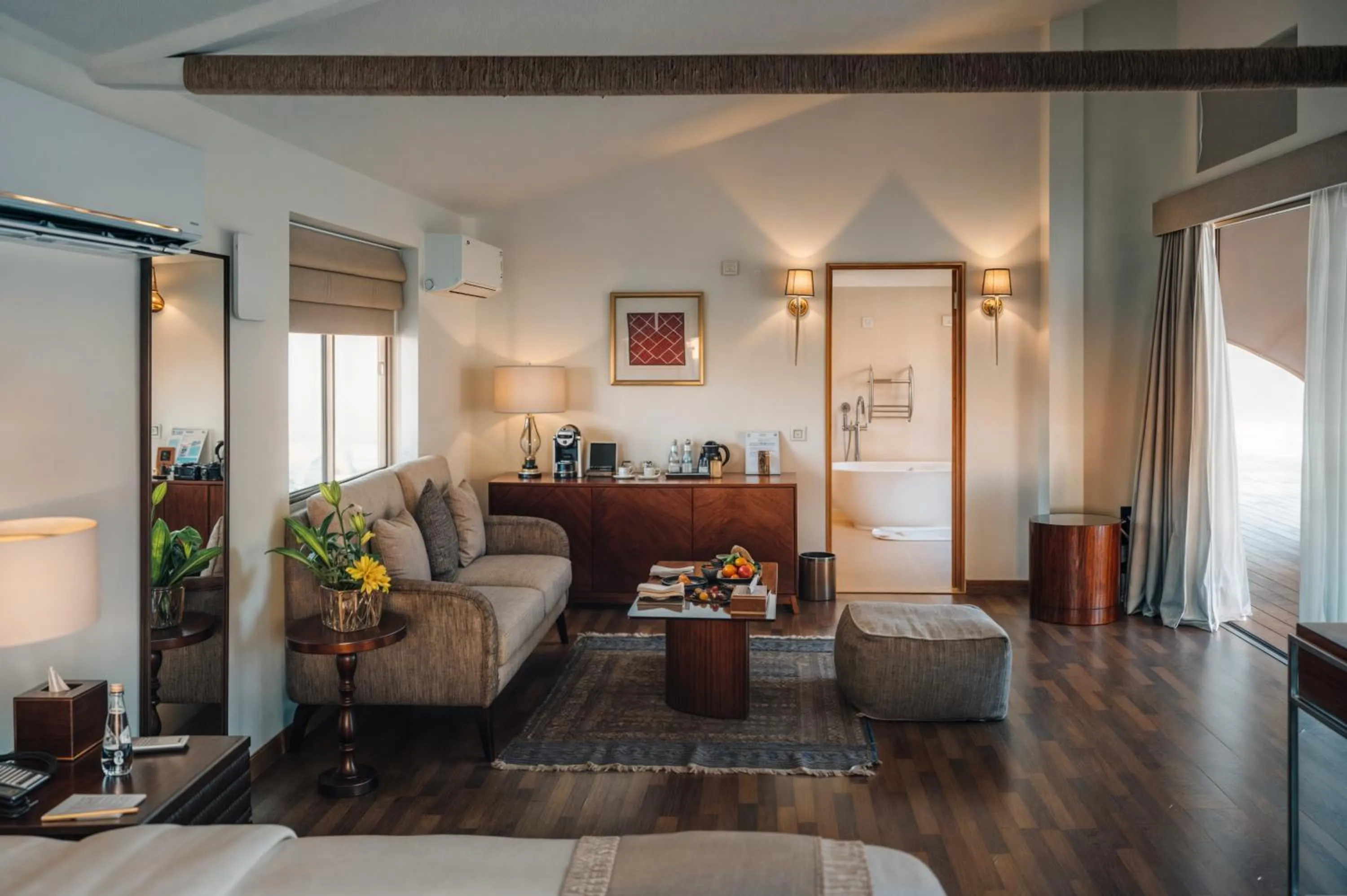 Living room in Ashar Tented Resort