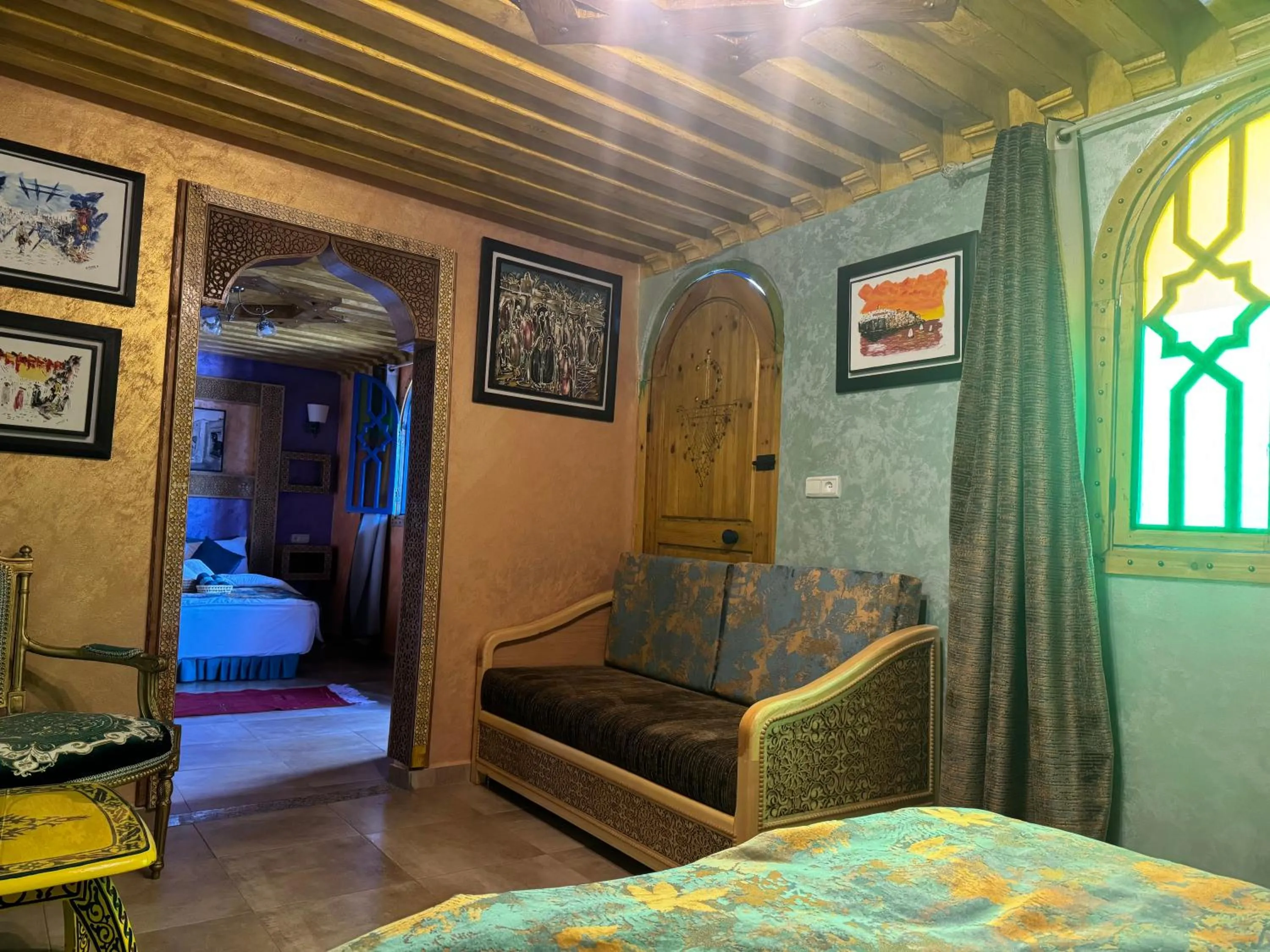 Bed in RIAD ESMERALDA By Dar Ouezzani