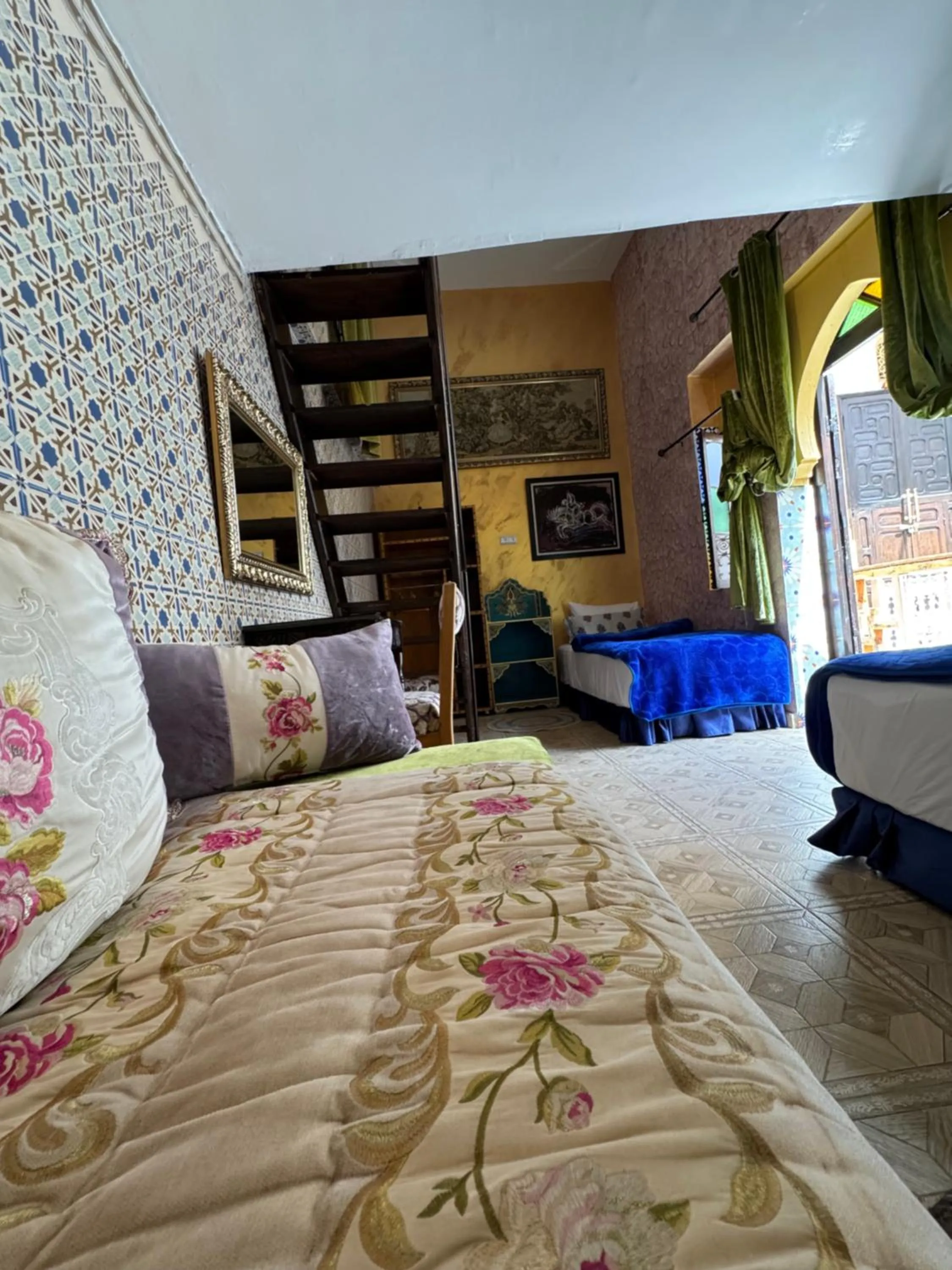 Bed in RIAD ESMERALDA By Dar Ouezzani