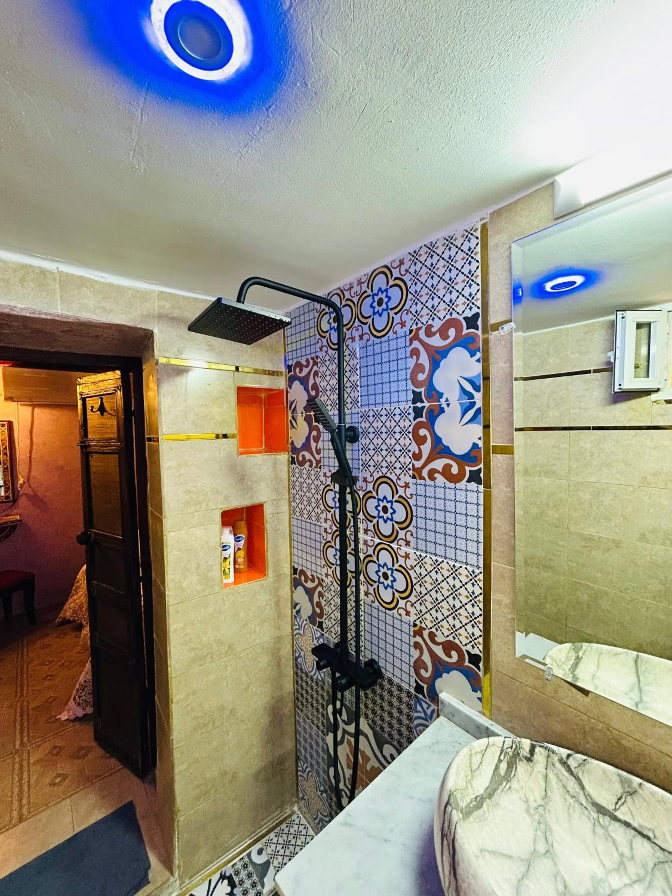 Bed in RIAD ESMERALDA By Dar Ouezzani