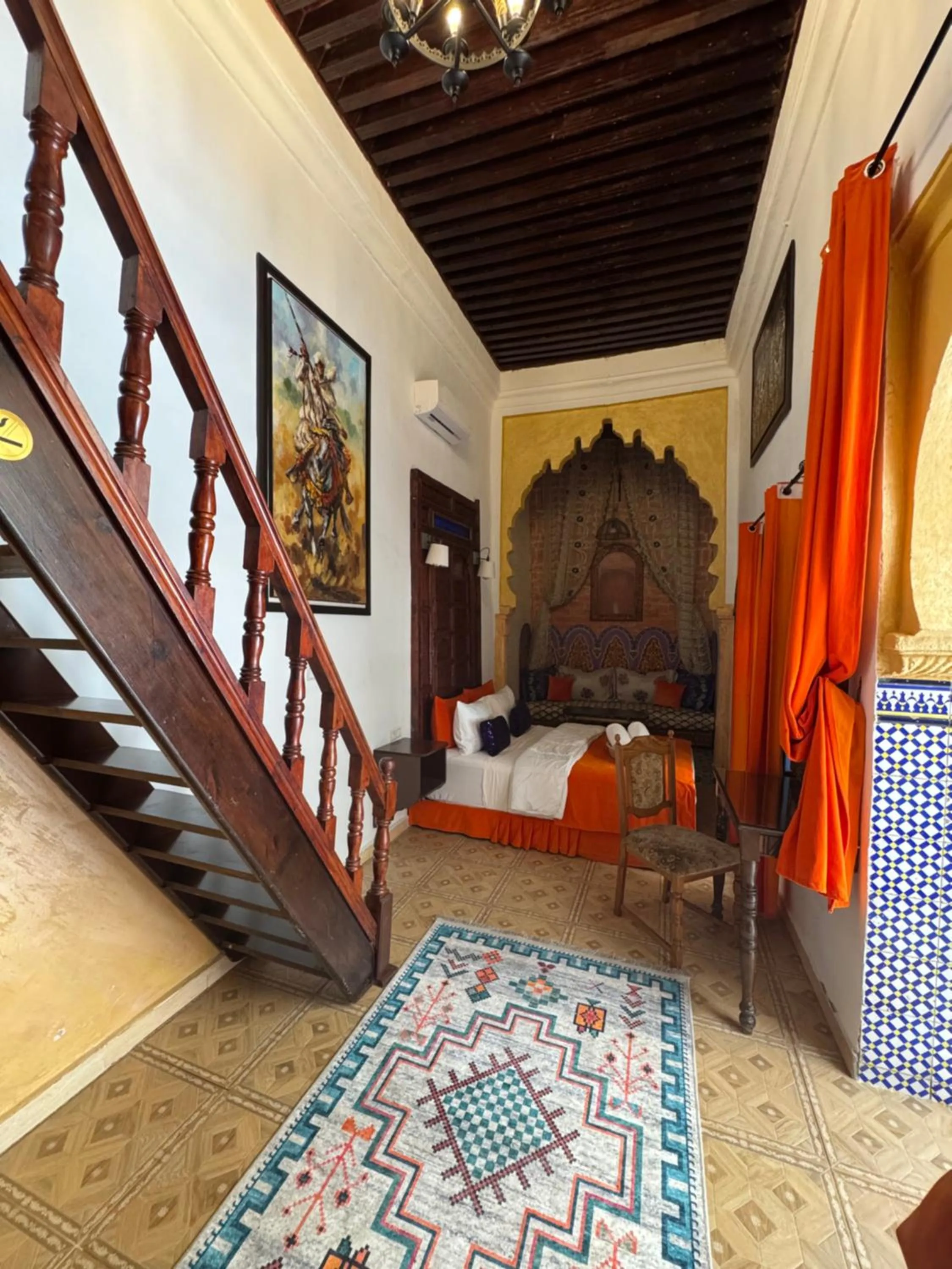 Bed in RIAD ESMERALDA By Dar Ouezzani