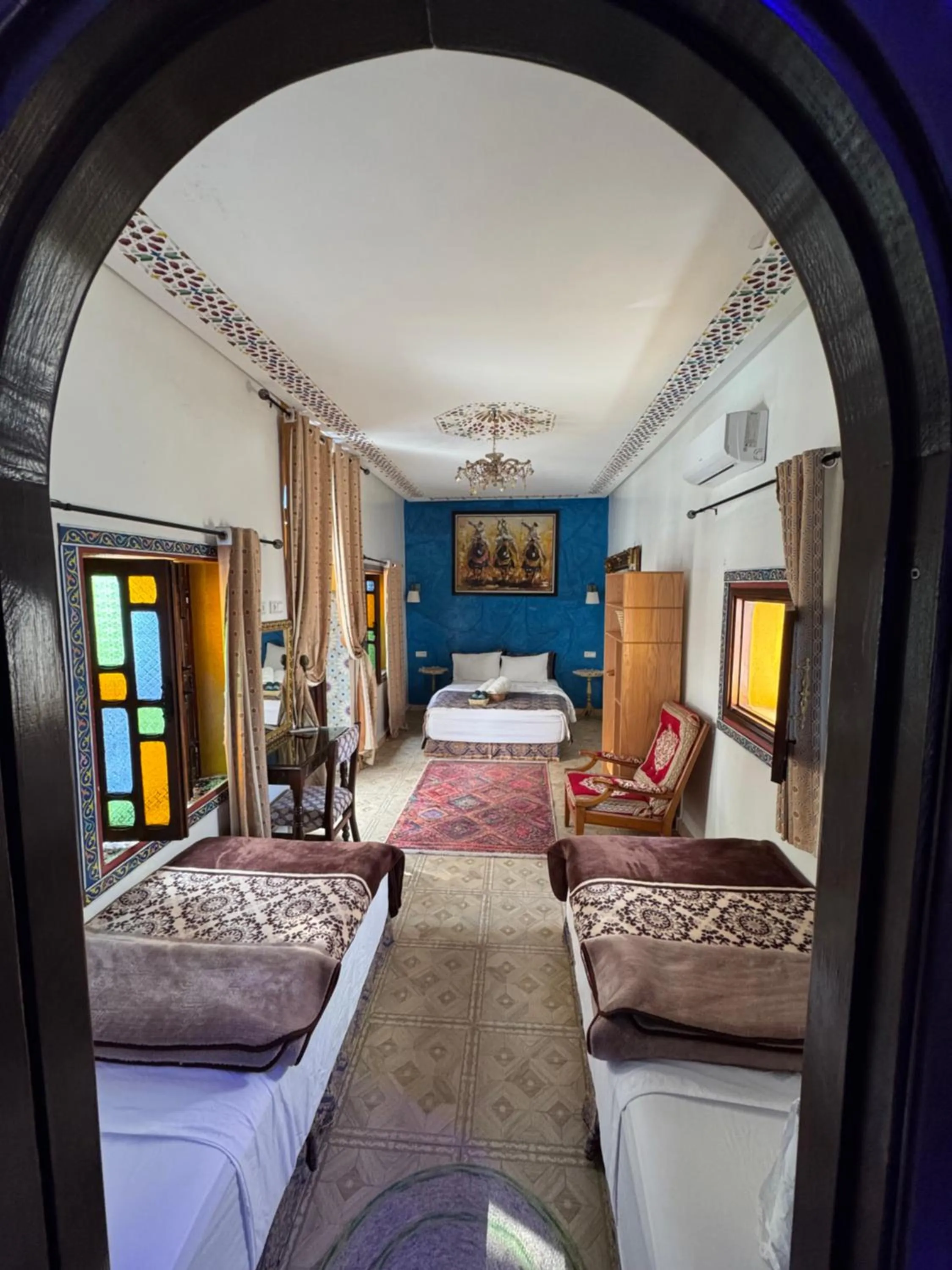 Bed in RIAD ESMERALDA By Dar Ouezzani