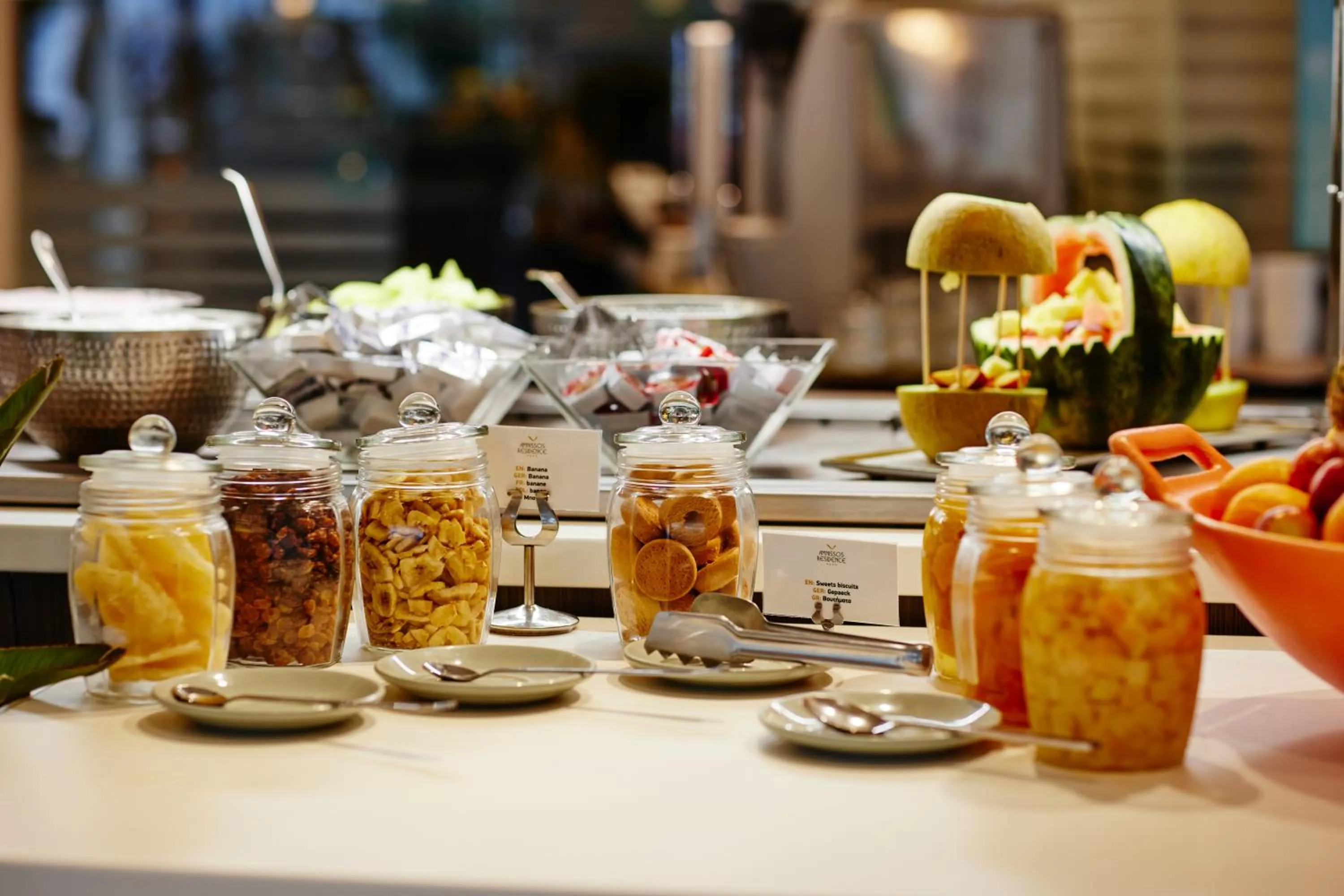 Buffet breakfast in Amnissos Residence