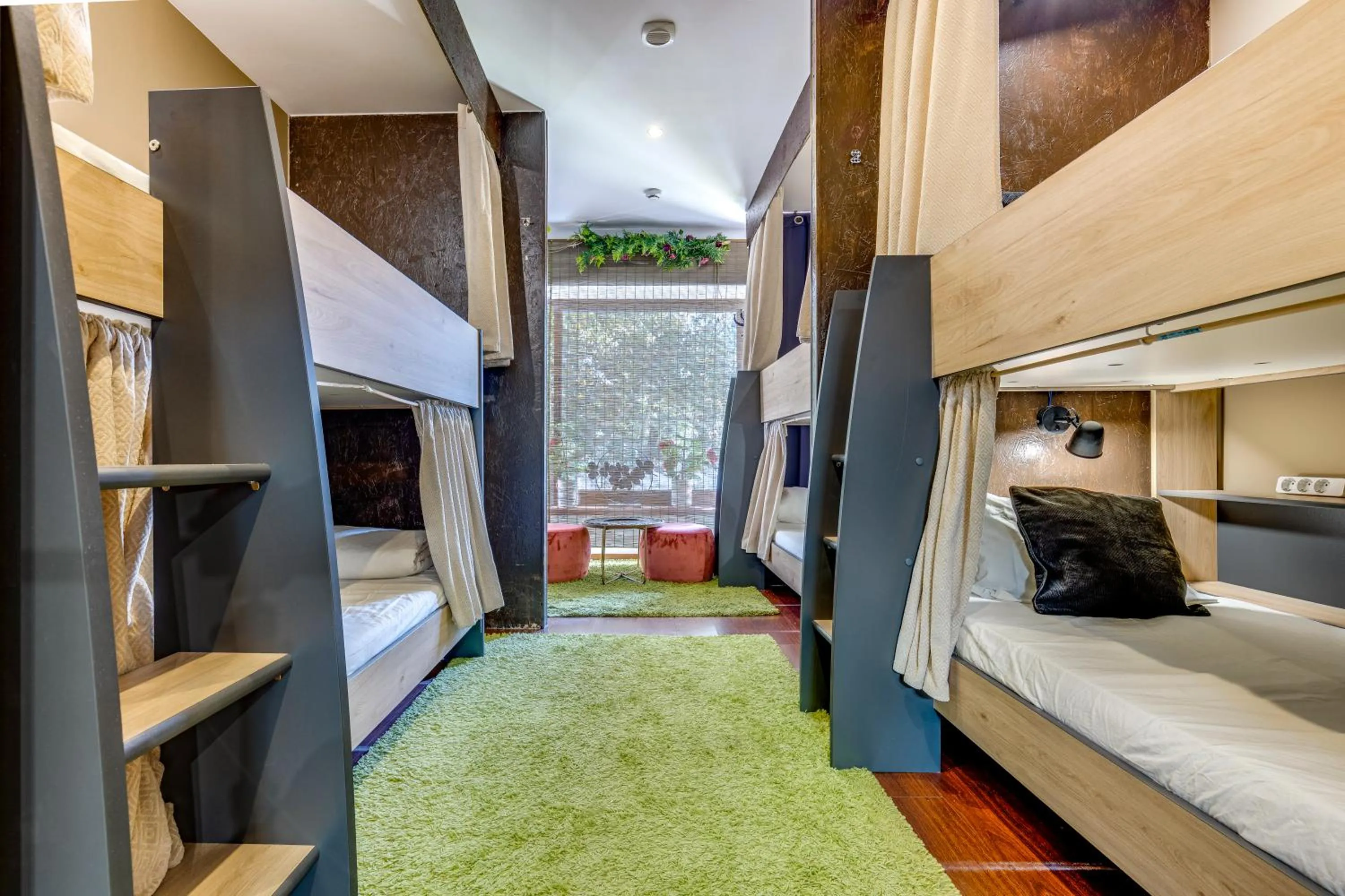 Bed in Garden in Town Hostel