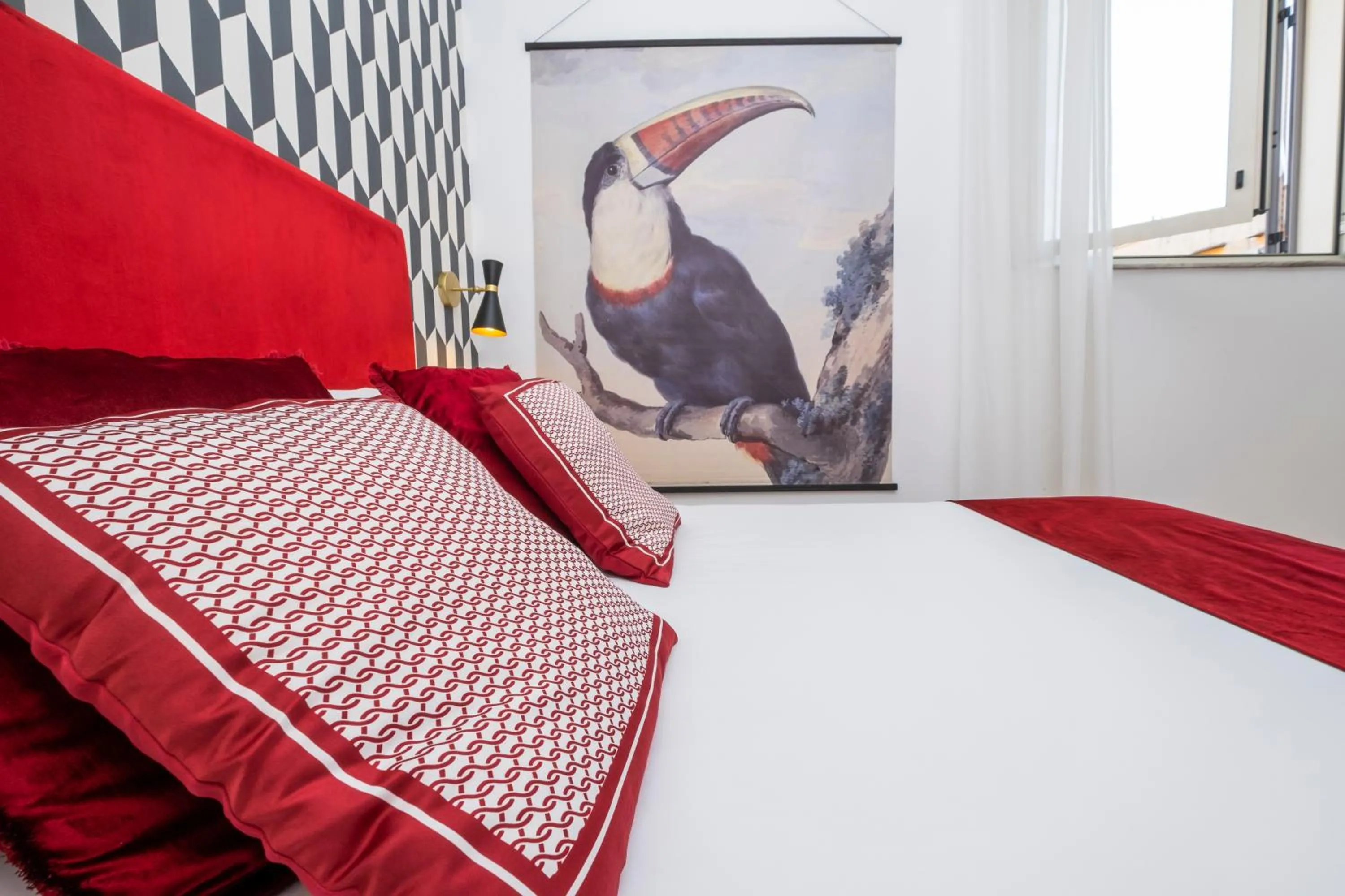 Bed in The Vista Rooms & Terrace