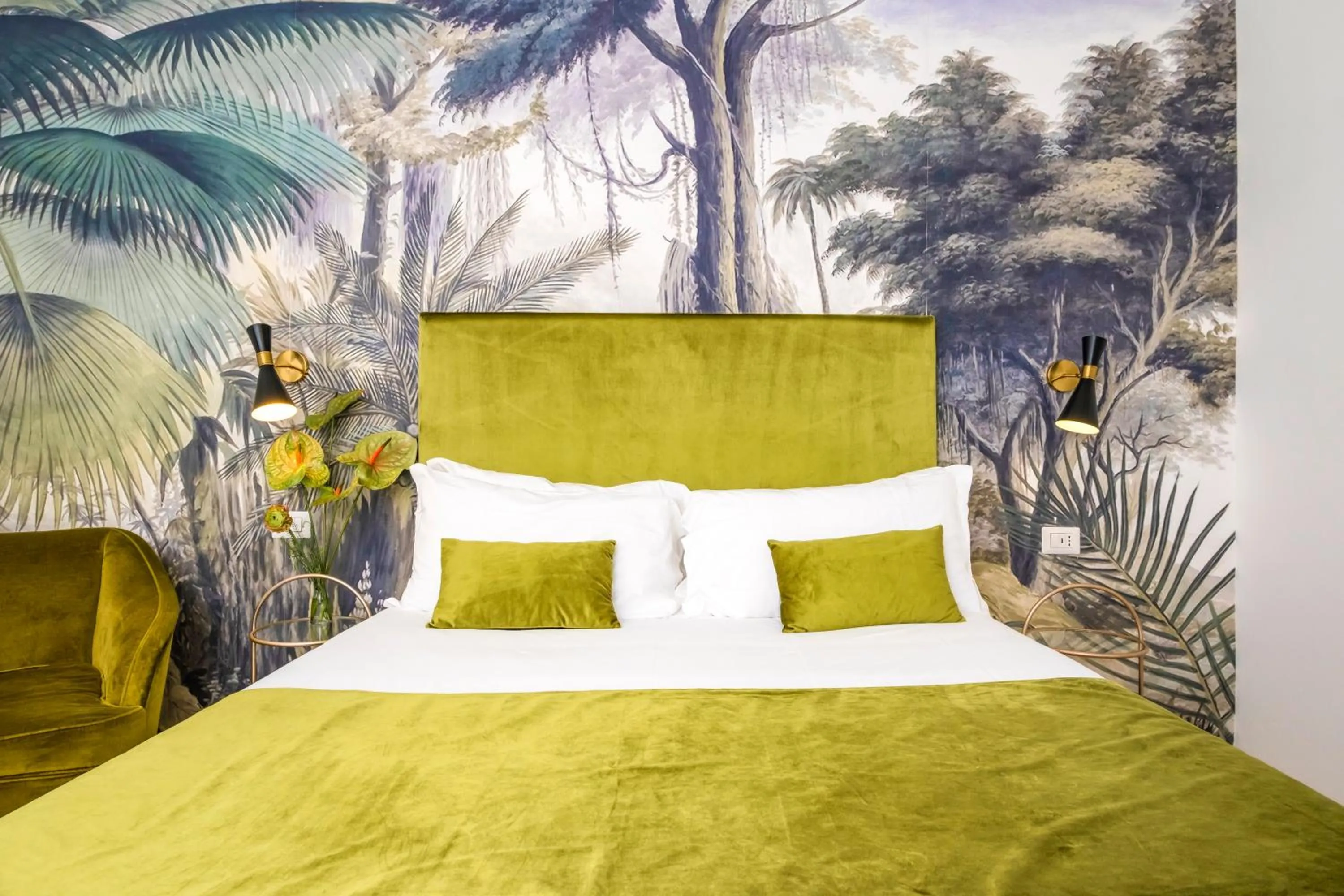 Bed in The Vista Rooms & Terrace