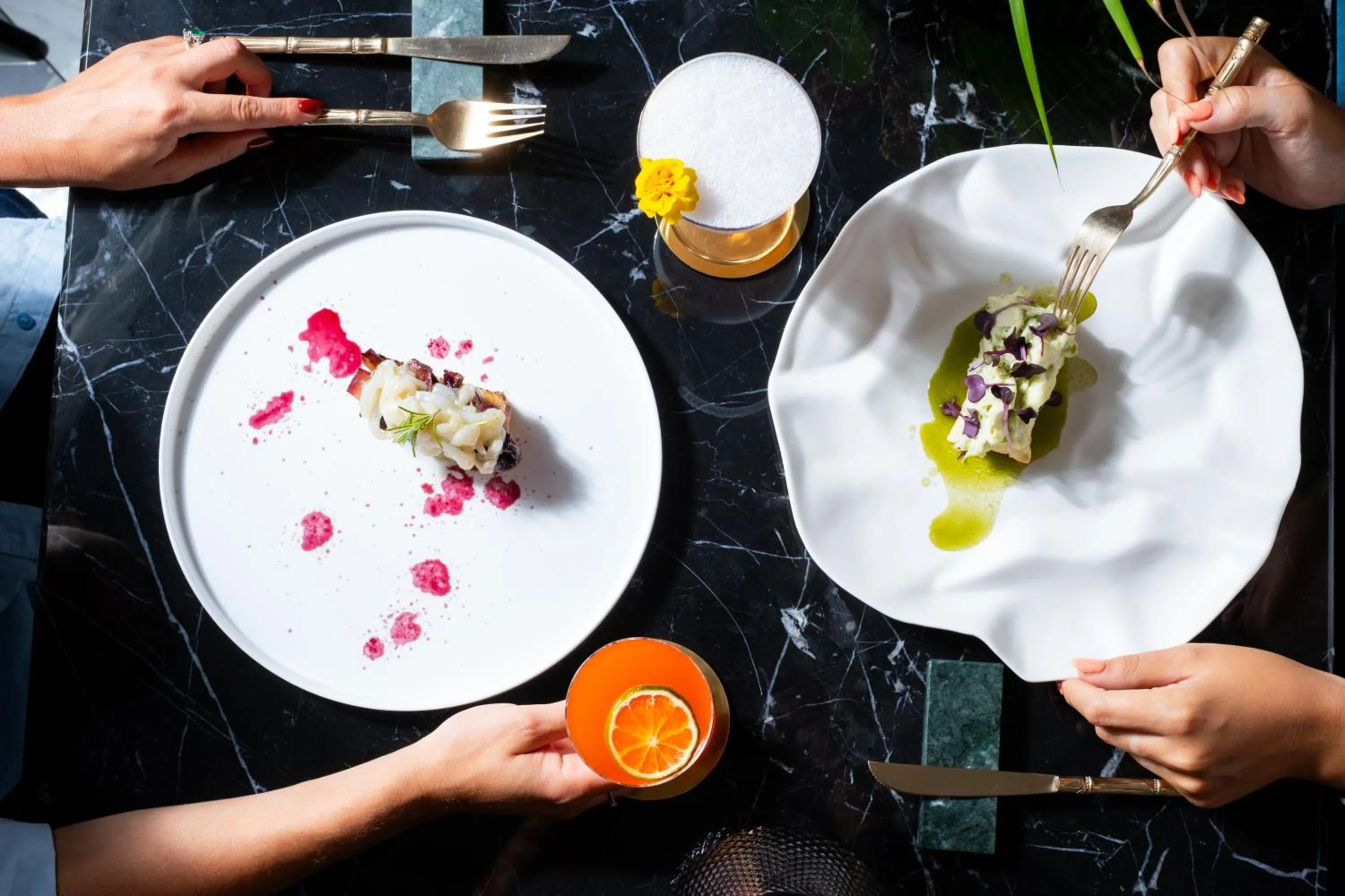 Food and drinks in The Vista Rooms & Terrace