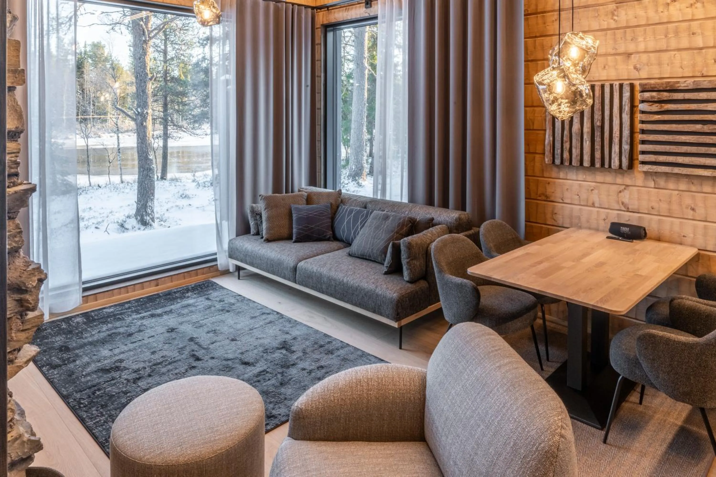 Living room in Iisakki Village