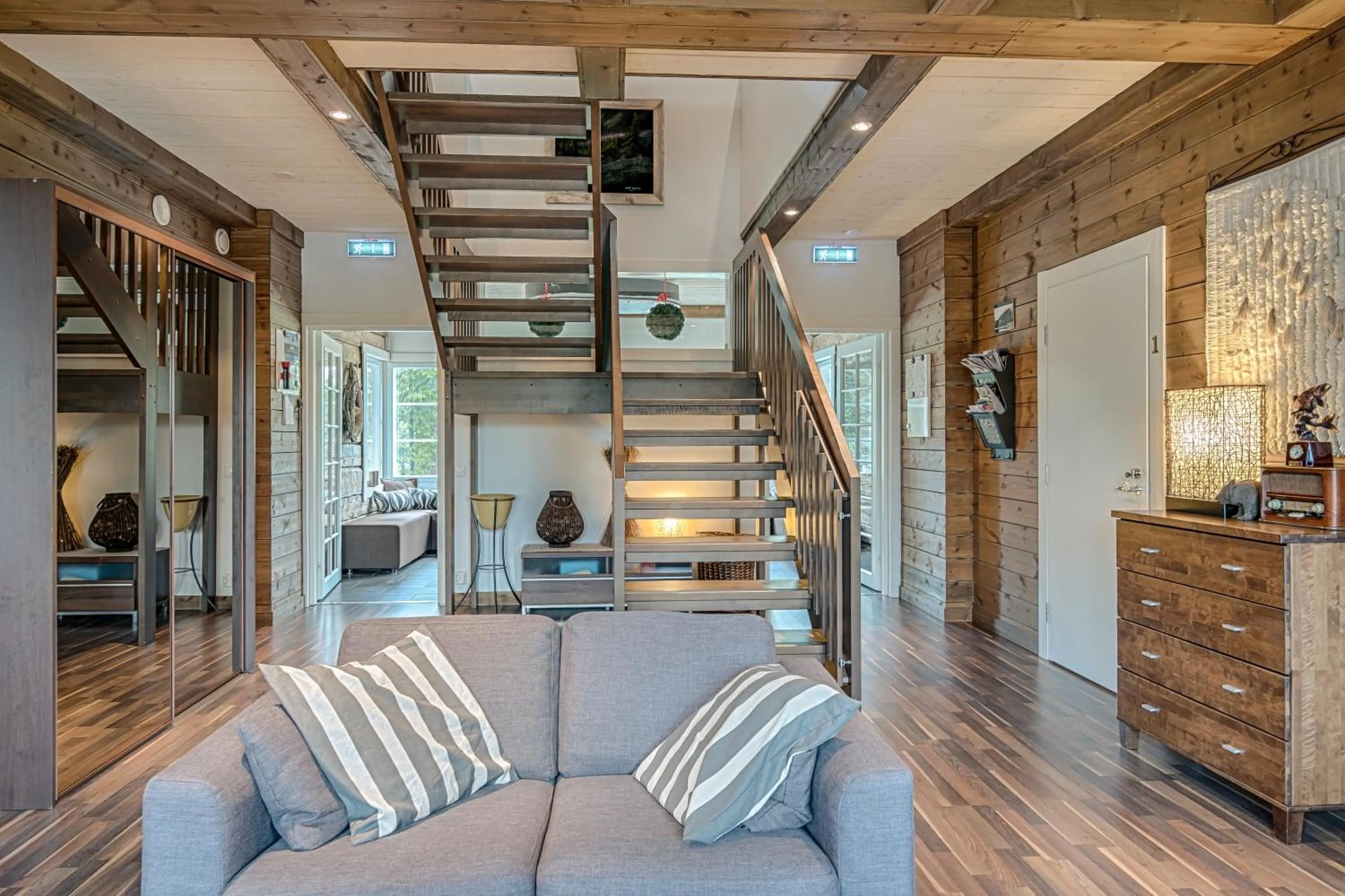 Communal lounge/ TV room in Iisakki Village