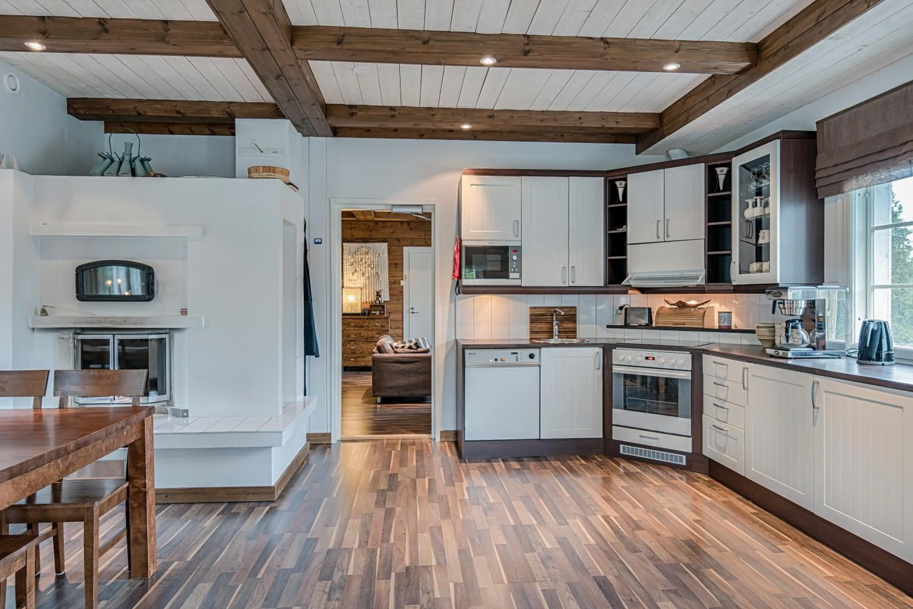 Communal kitchen in Iisakki Village