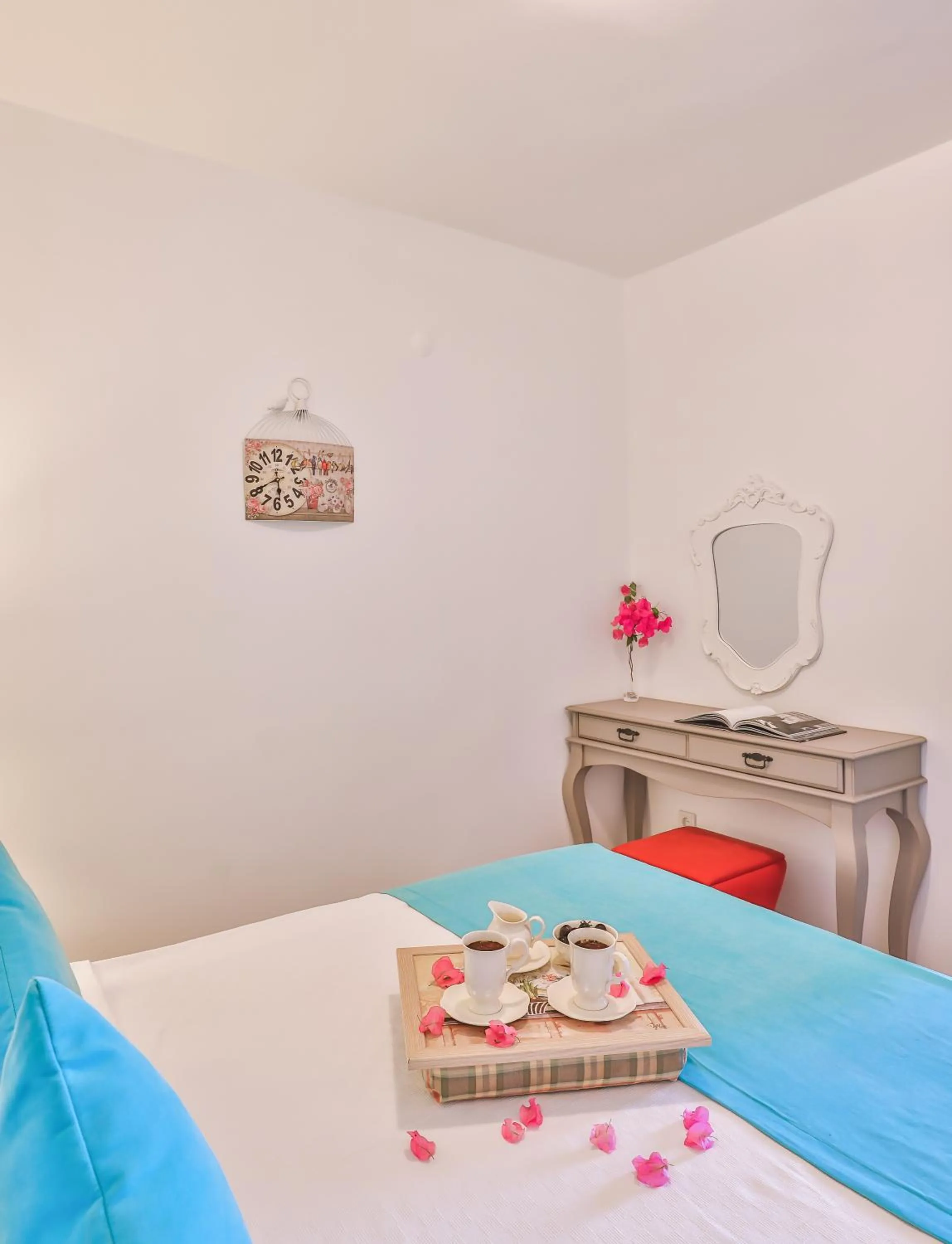 Bed in Mare Garden Hotel