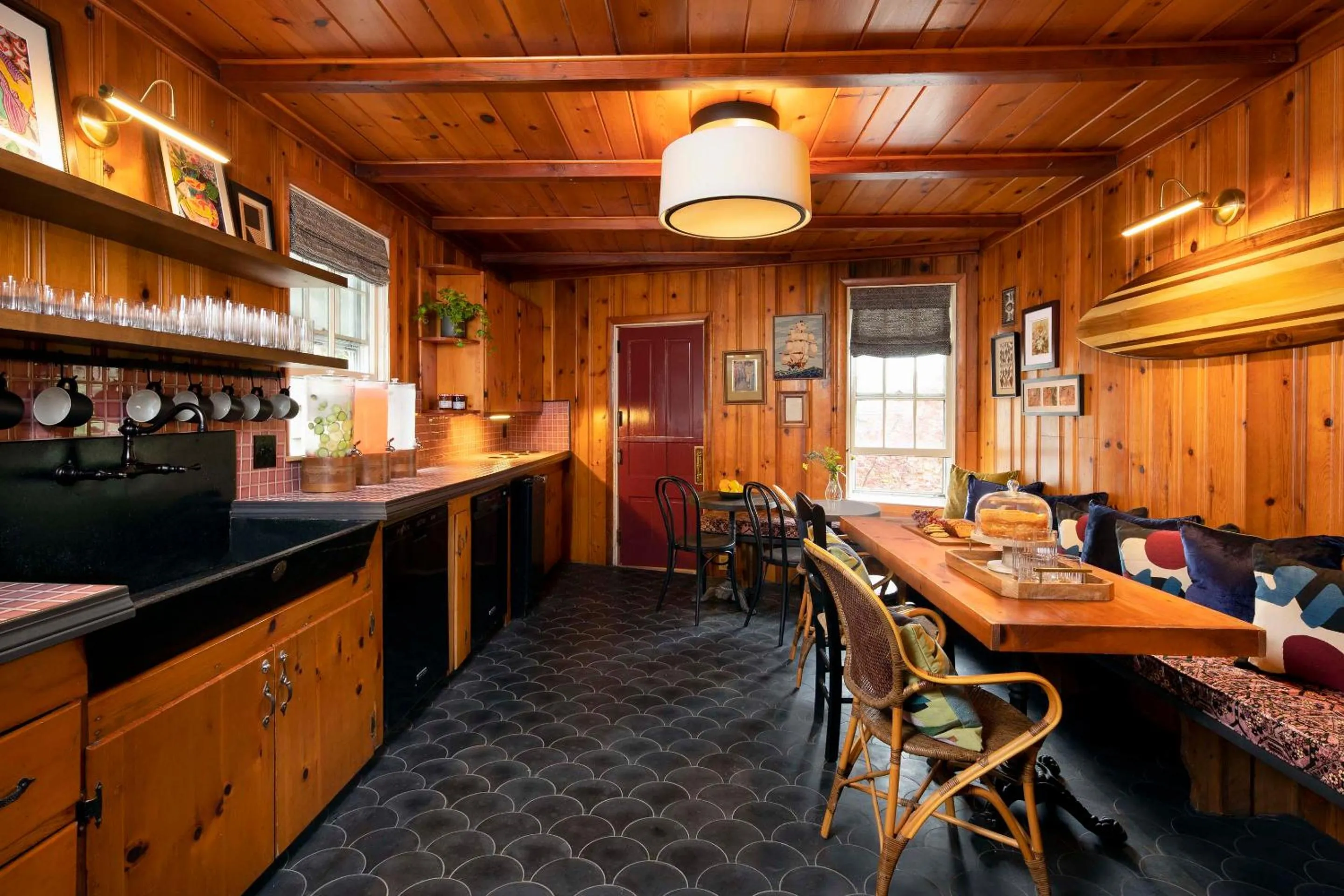 Dining area in Life House, Nantucket