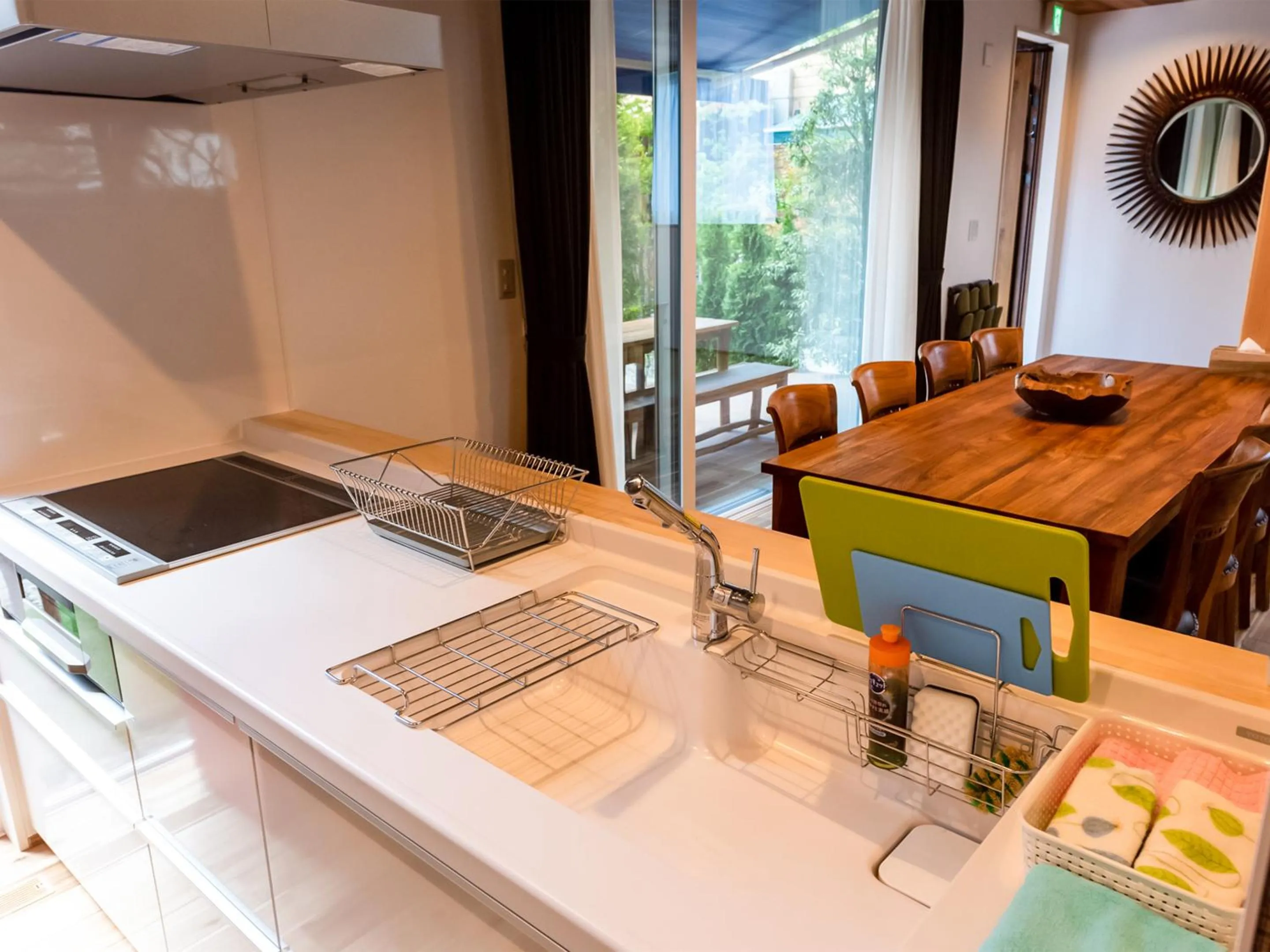 kitchen in Kawaguchiko Villa FJ Resort
