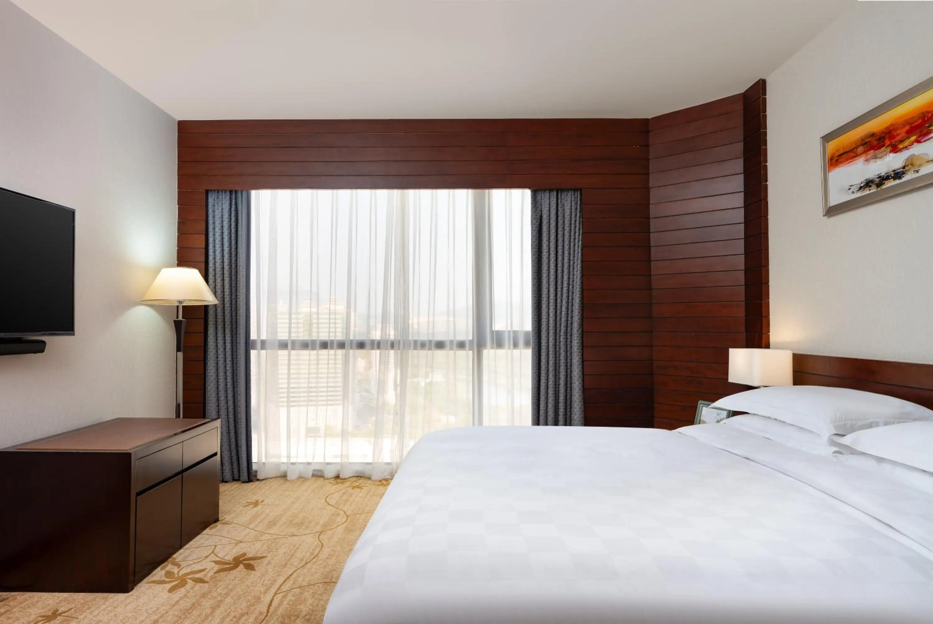 Bed in Felicity Hotel Shenzhen, Luohu Railway Station