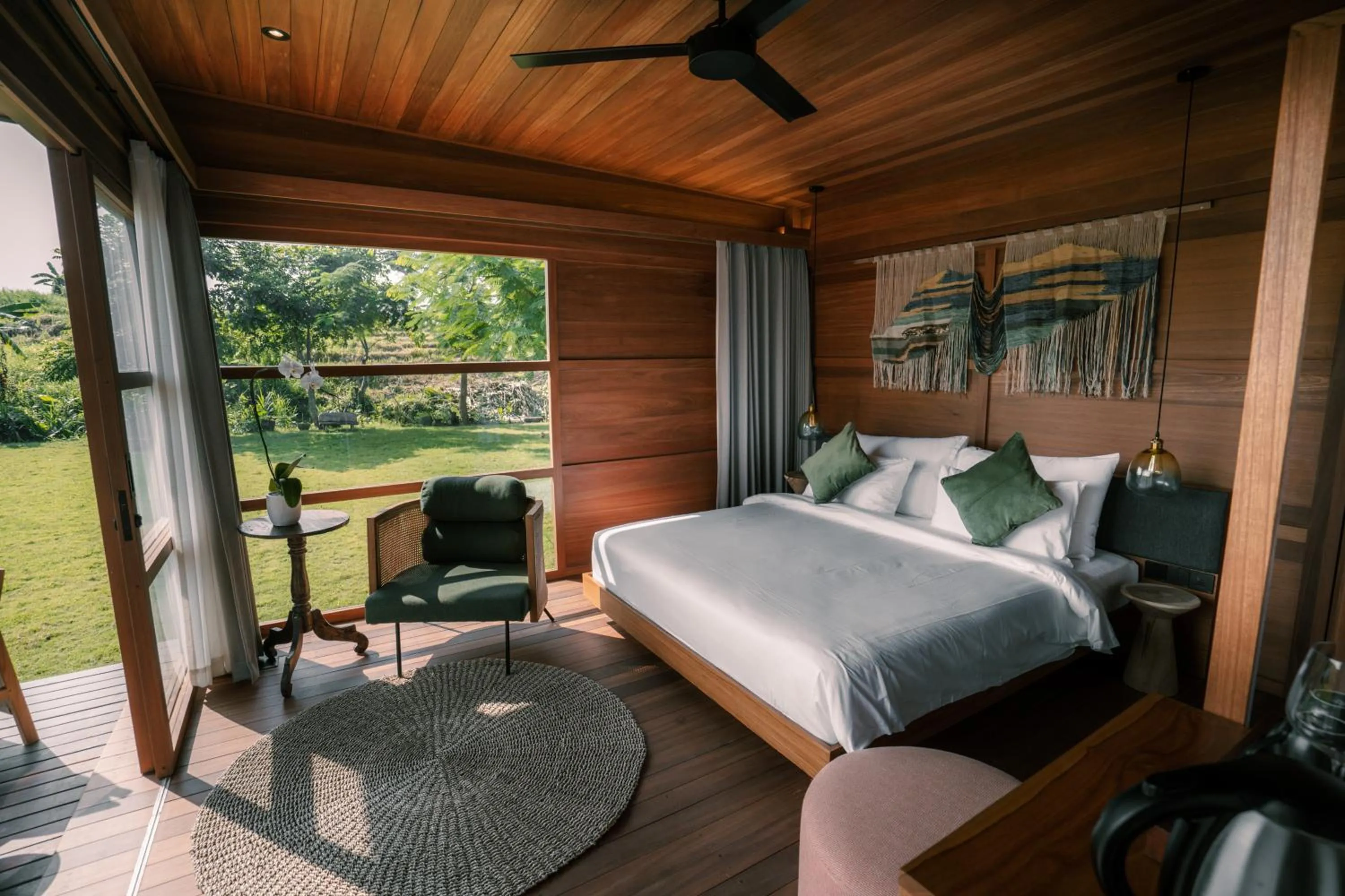 View (from property/room), Bed in Grün Canggu Garden