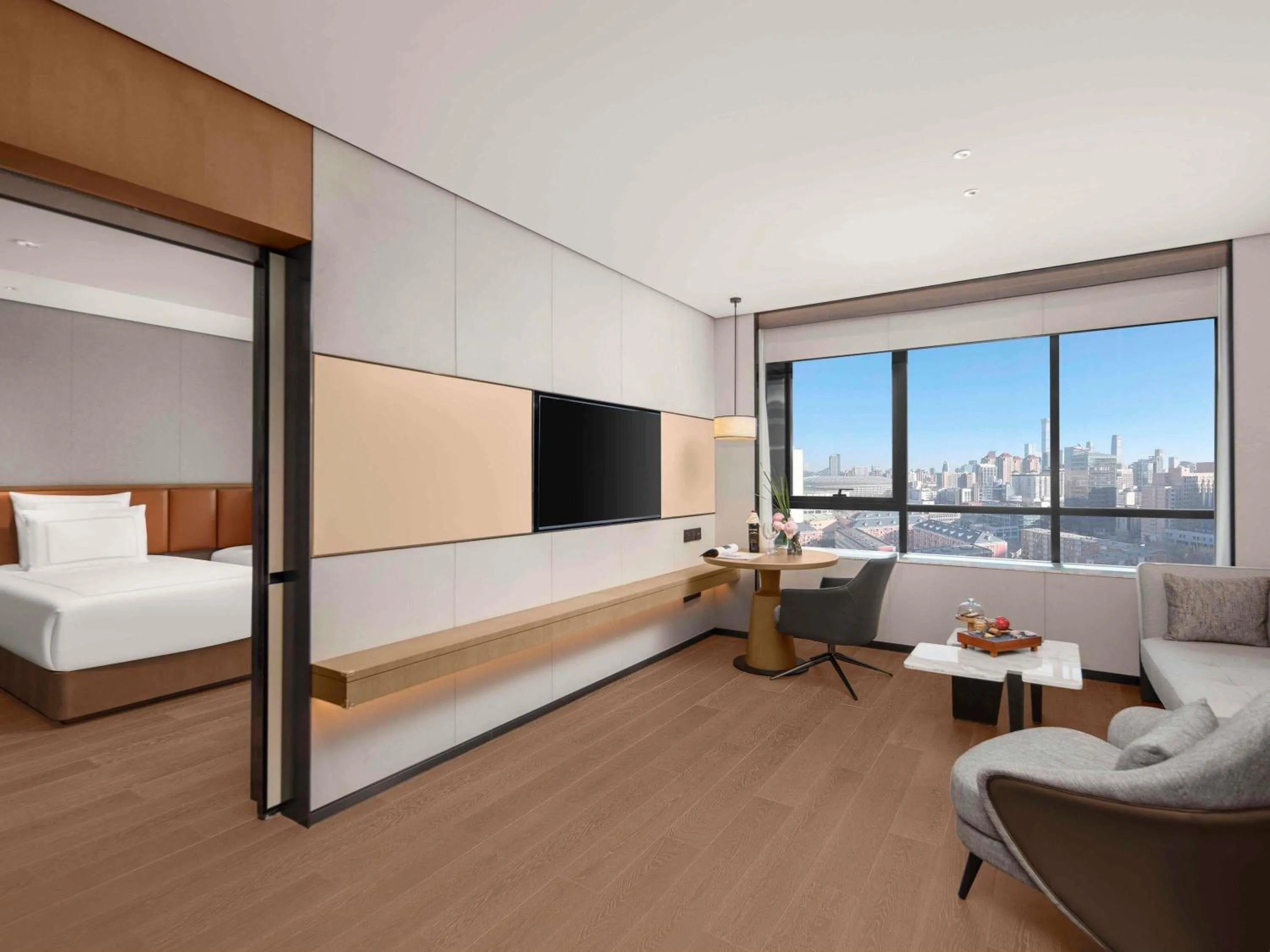 Bedroom, Bed in Swissotel Beijing Hong Kong Macau Center