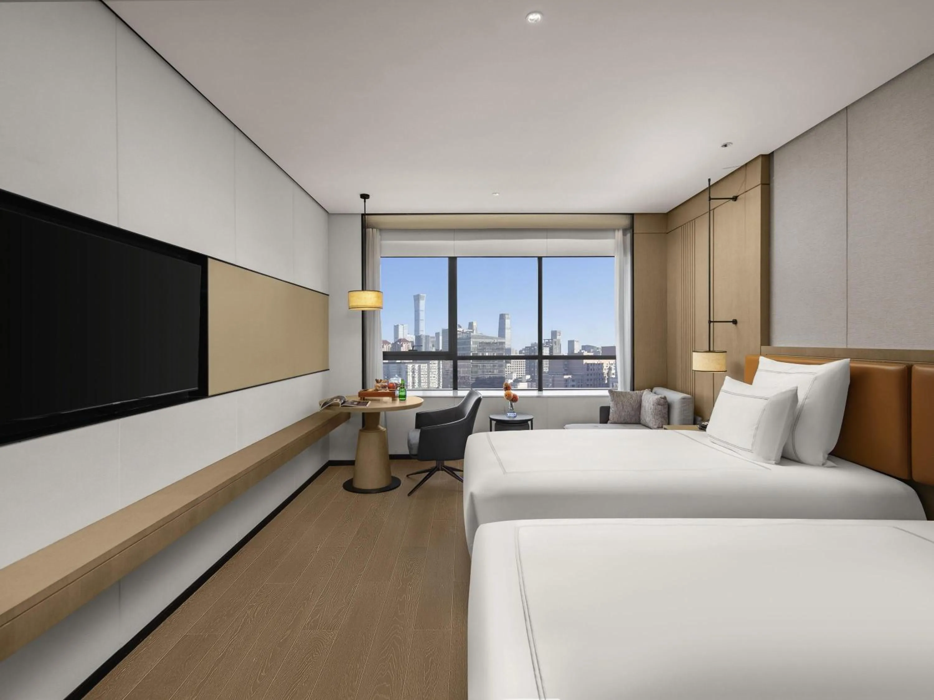 Bedroom, Bed in Swissotel Beijing Hong Kong Macau Center