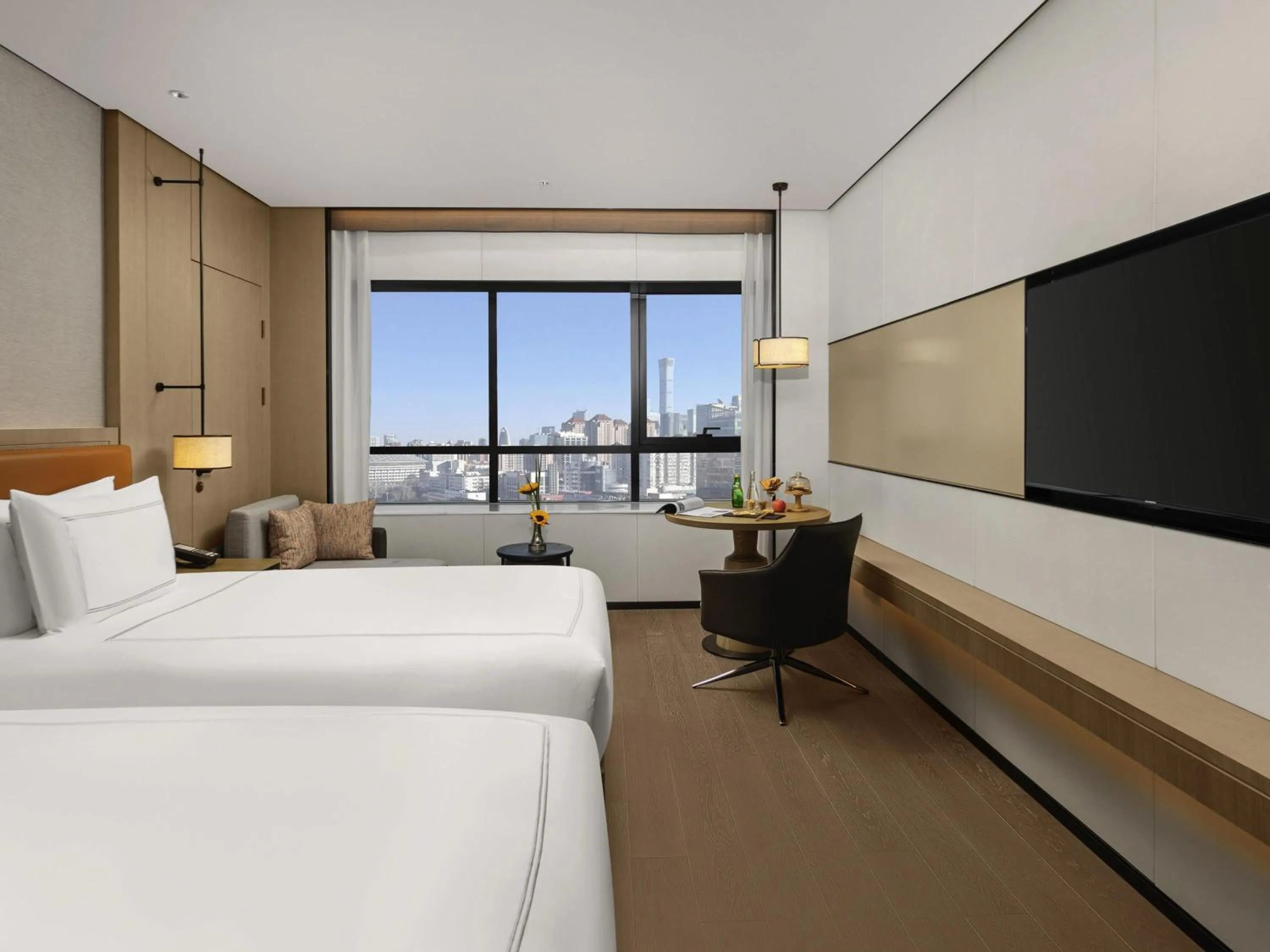 Bedroom, Bed in Swissotel Beijing Hong Kong Macau Center