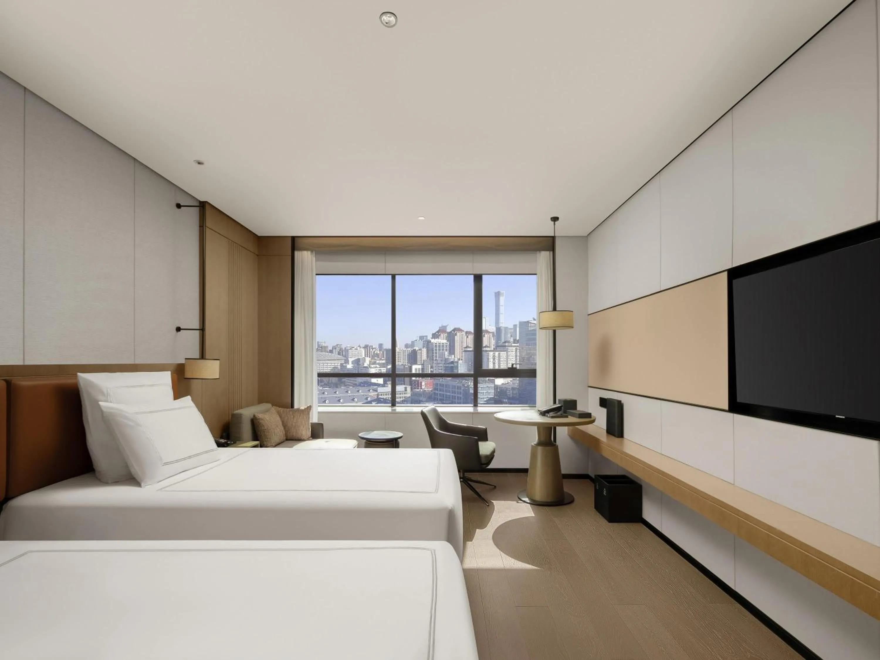 Bedroom, Bed in Swissotel Beijing Hong Kong Macau Center