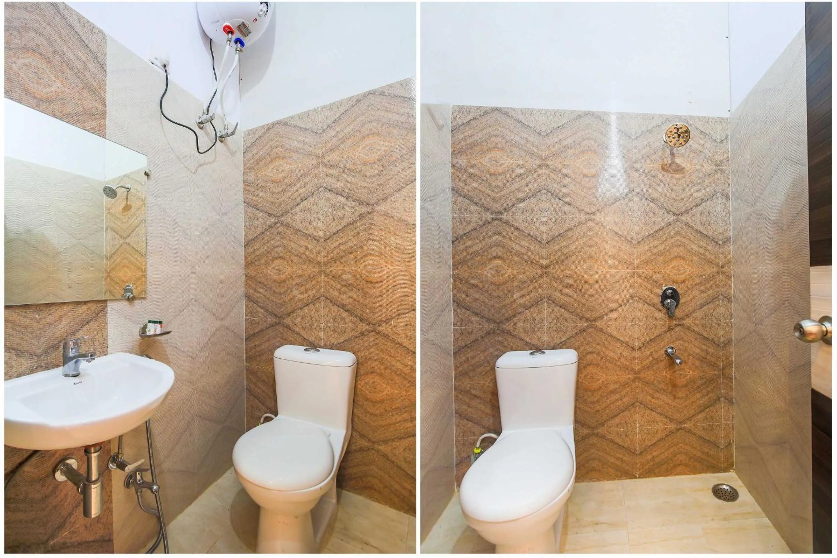 Bathroom in Hotel O The Velvet Chinhat Tiraha