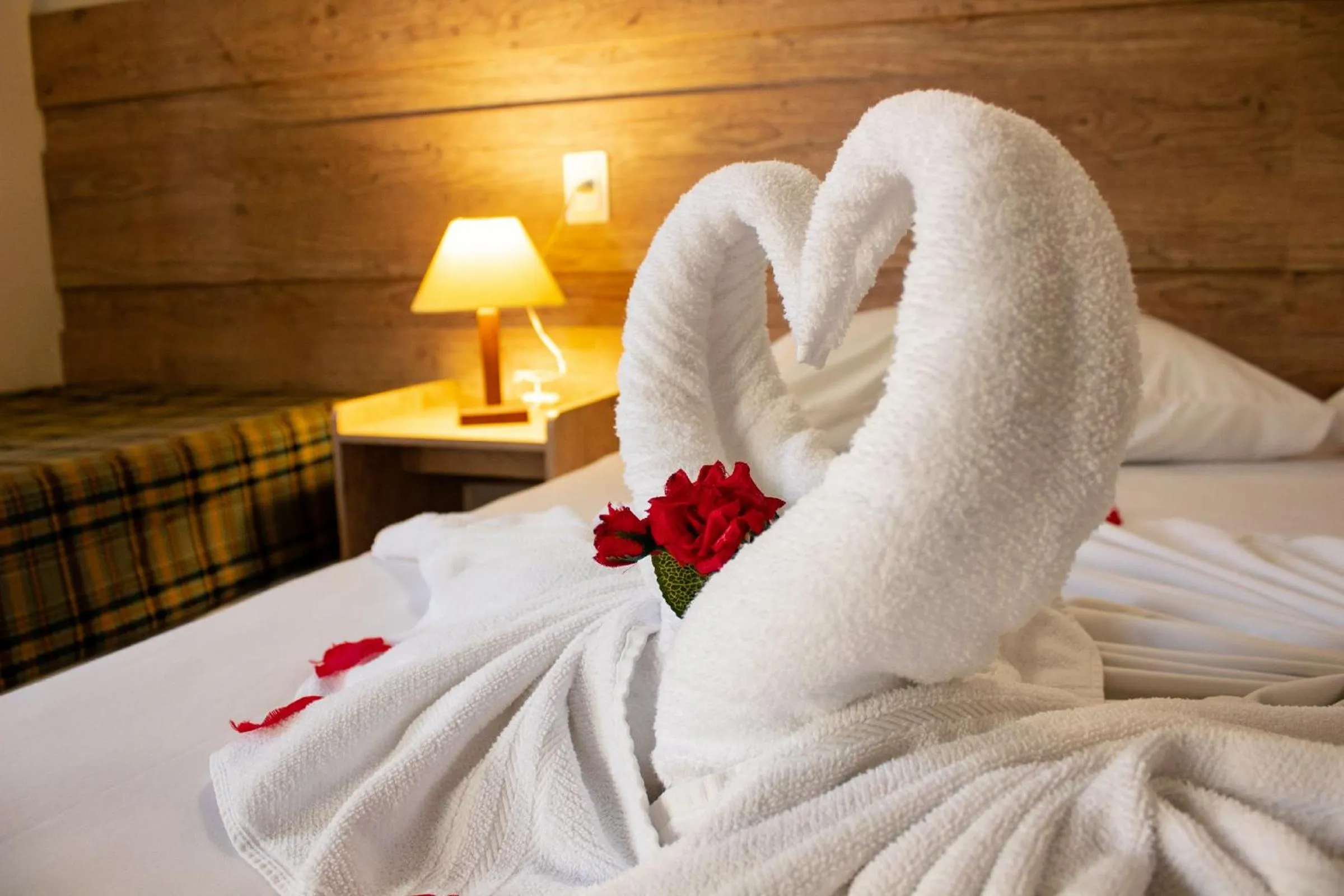 Bed in Hotel Fazenda Vale Amanhecer