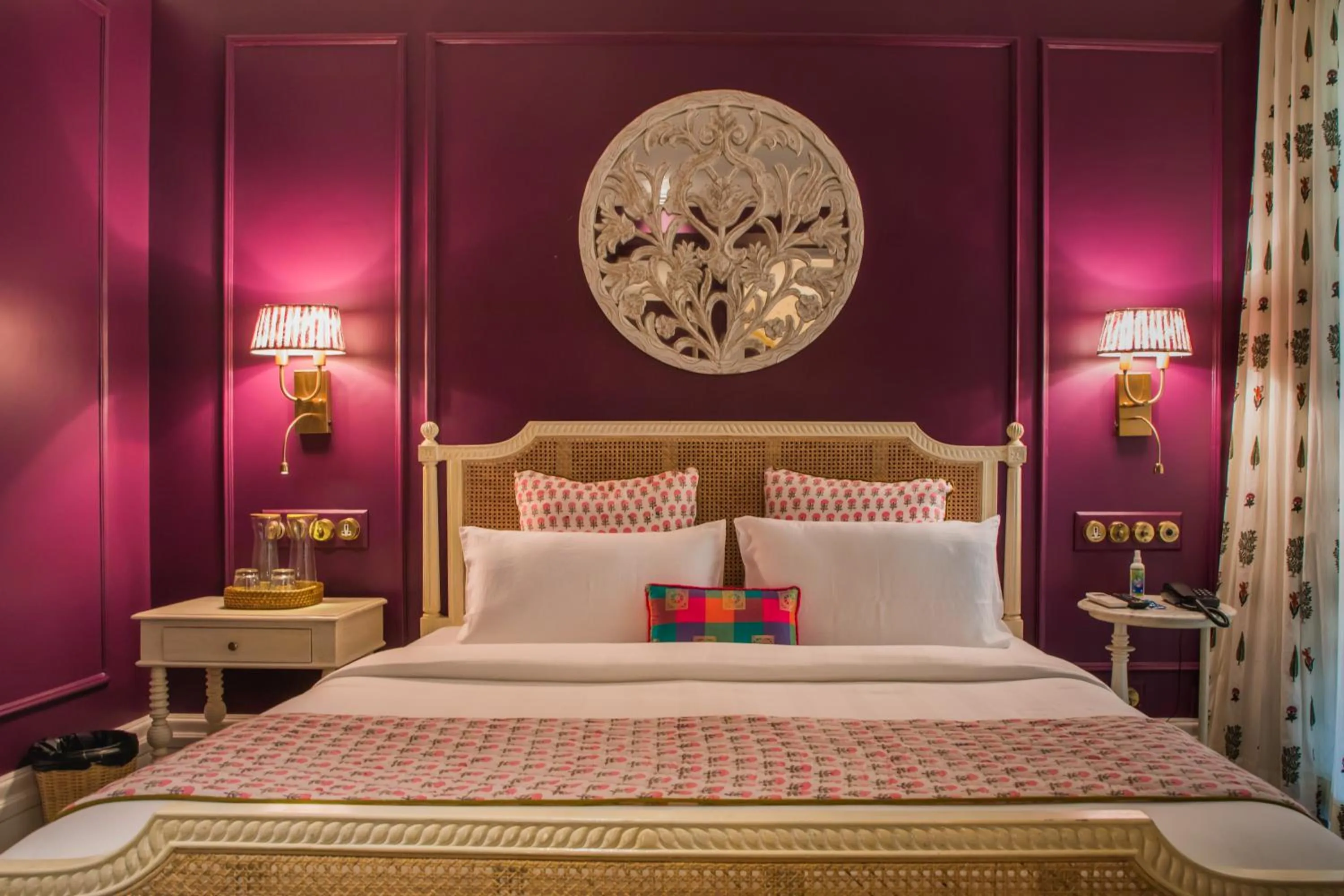 Bed in Red Thread Calangute