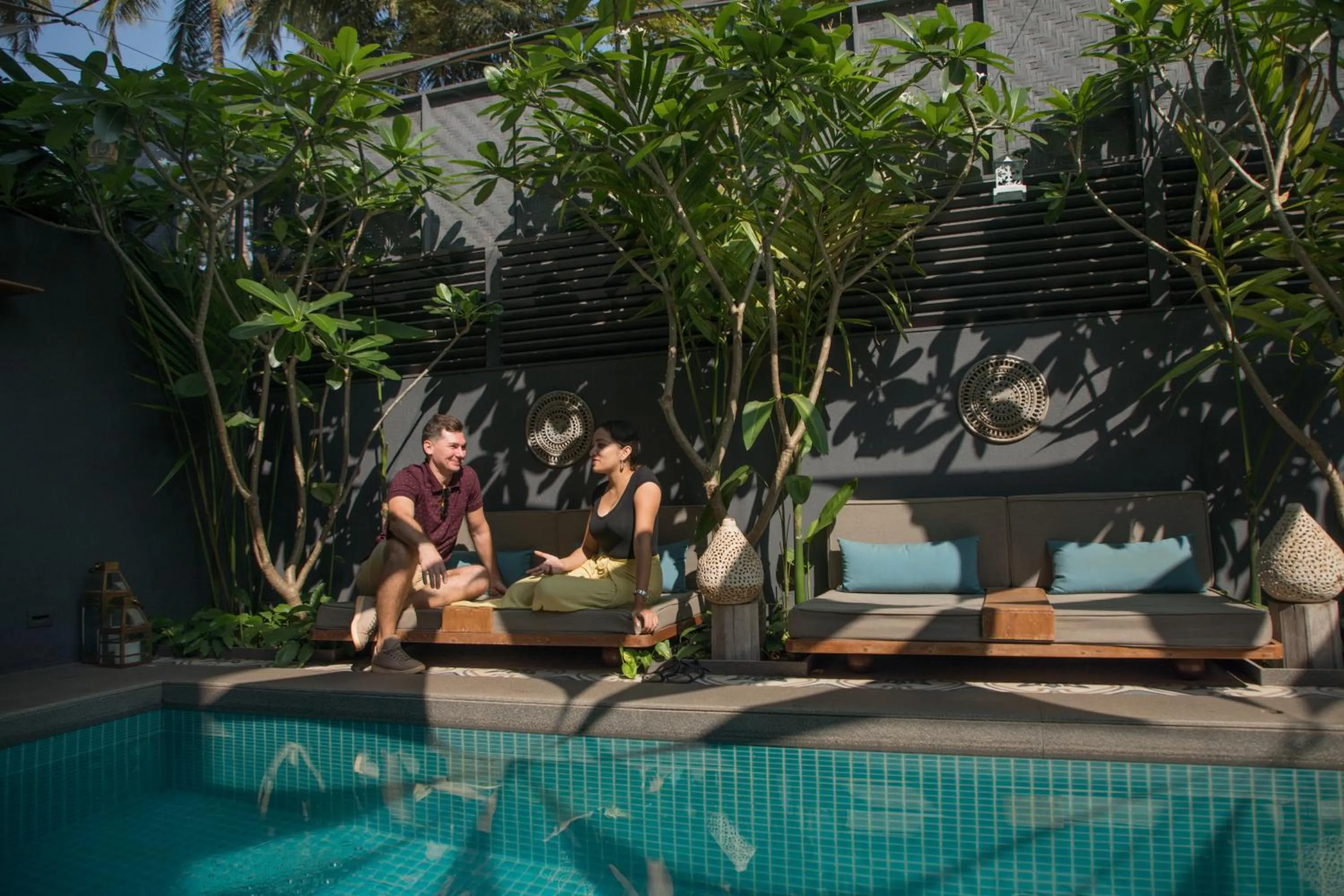 Patio in Red Thread Calangute