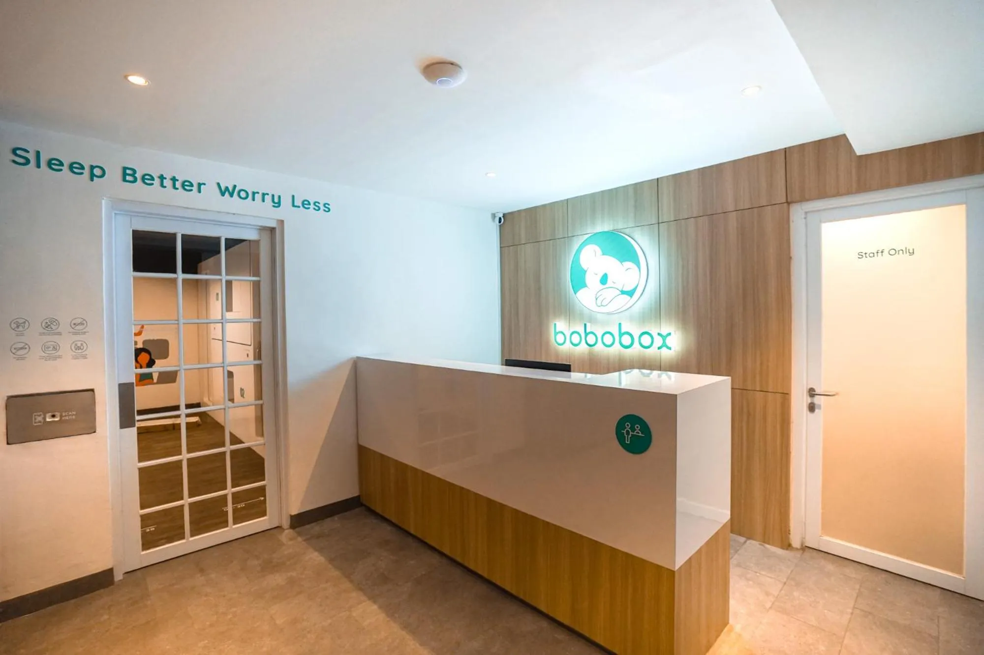 Lobby or reception in Bobopod Tanah Abang, Jakarta