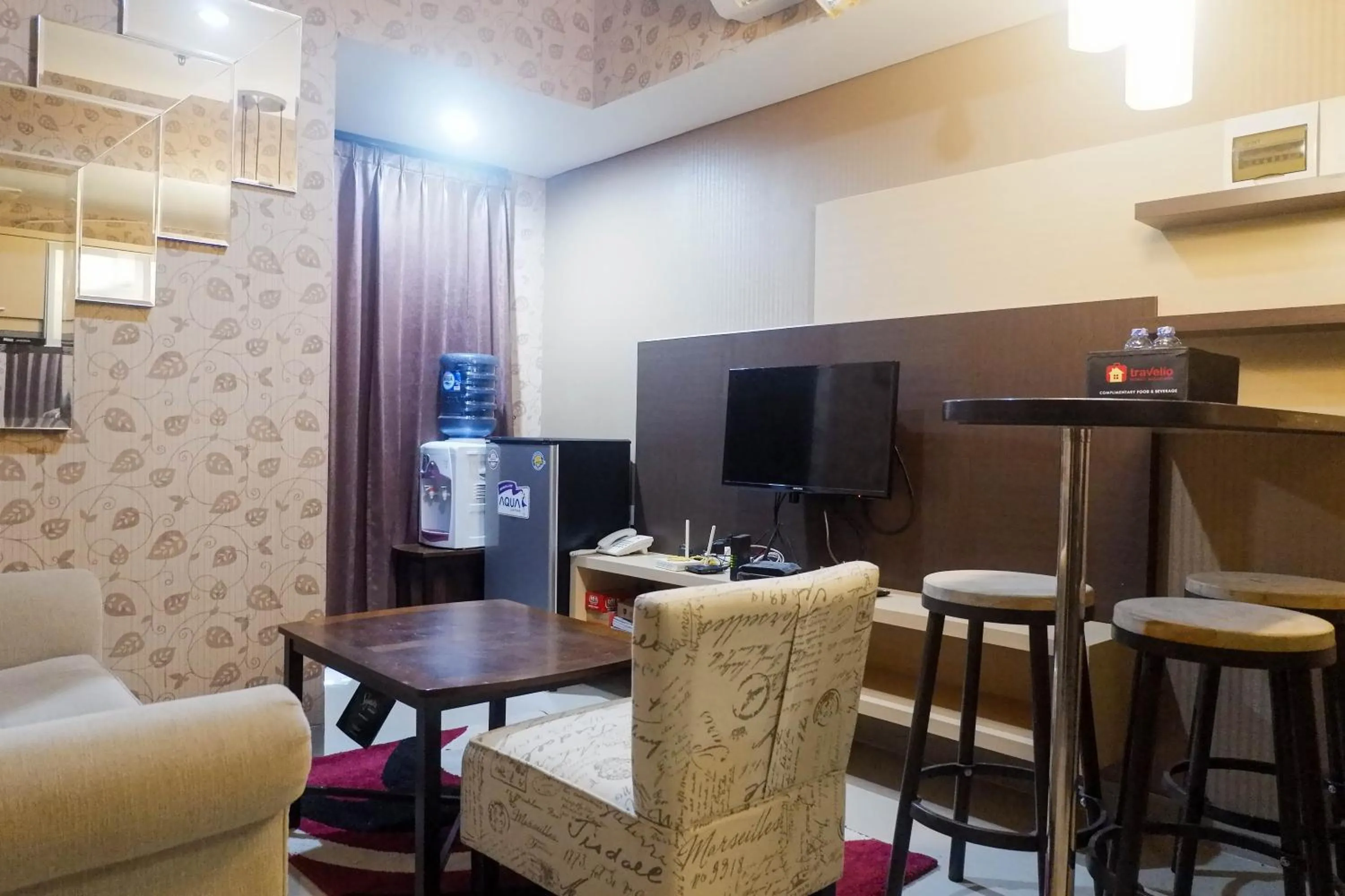 Photo of the whole room in Minimalist 2BR Apartment at Tamansari Papilio By Travelio