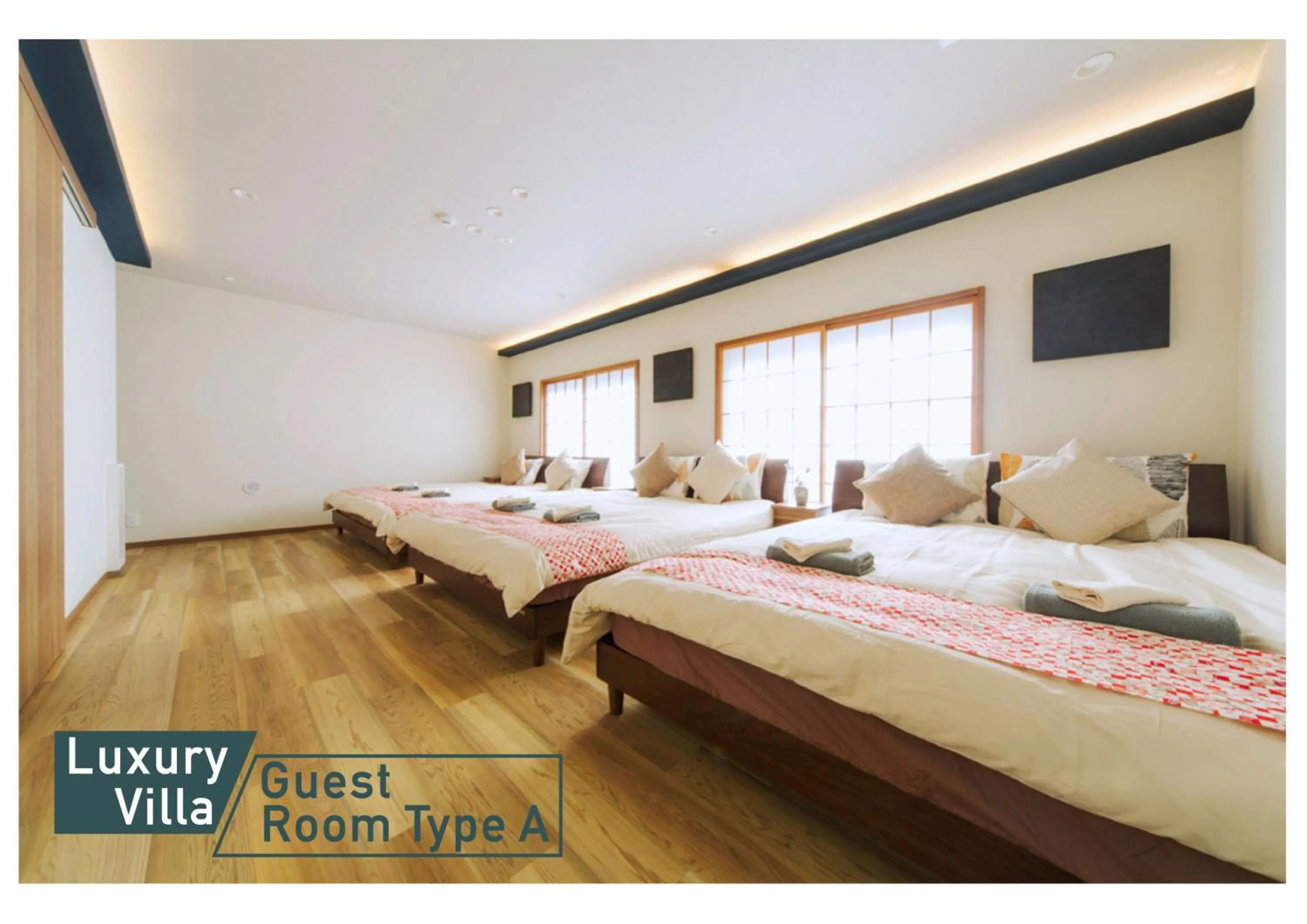 Bed in nestay villa tokyo shinjuku