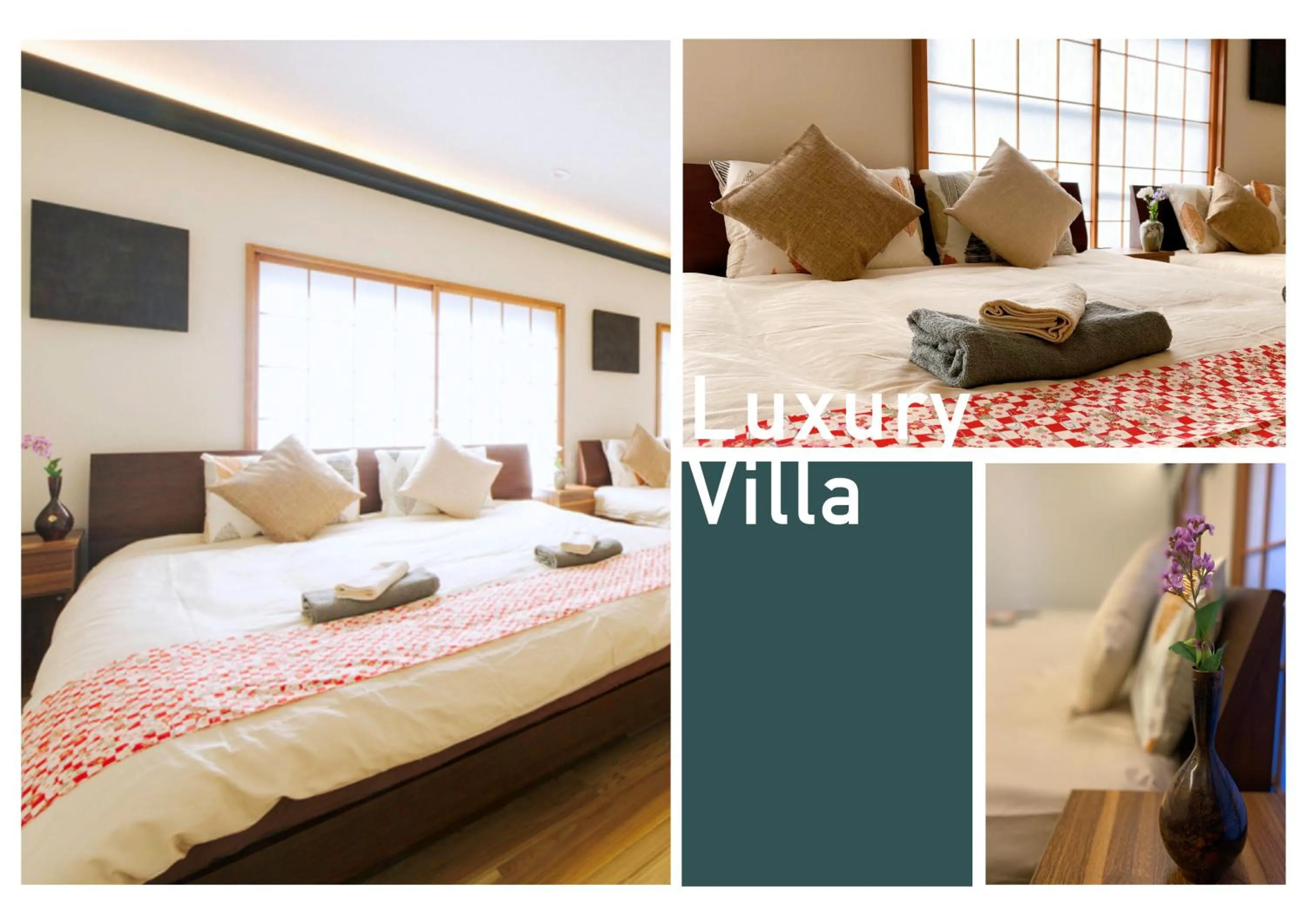 Bed in nestay villa tokyo shinjuku